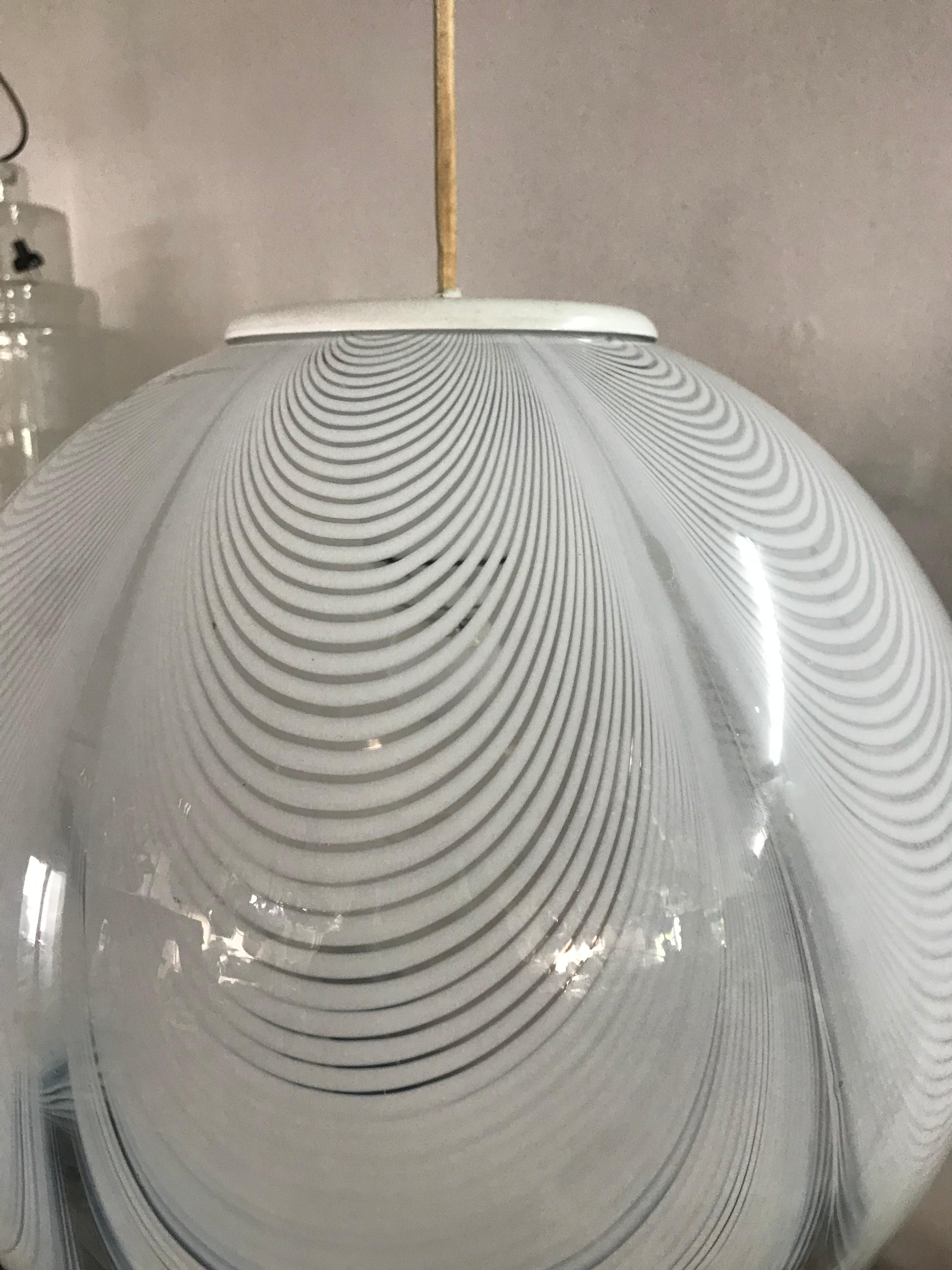 Mid-Century Modern Sphere Chandelier in Murano Glass, circa 1970 by Veluce 5
