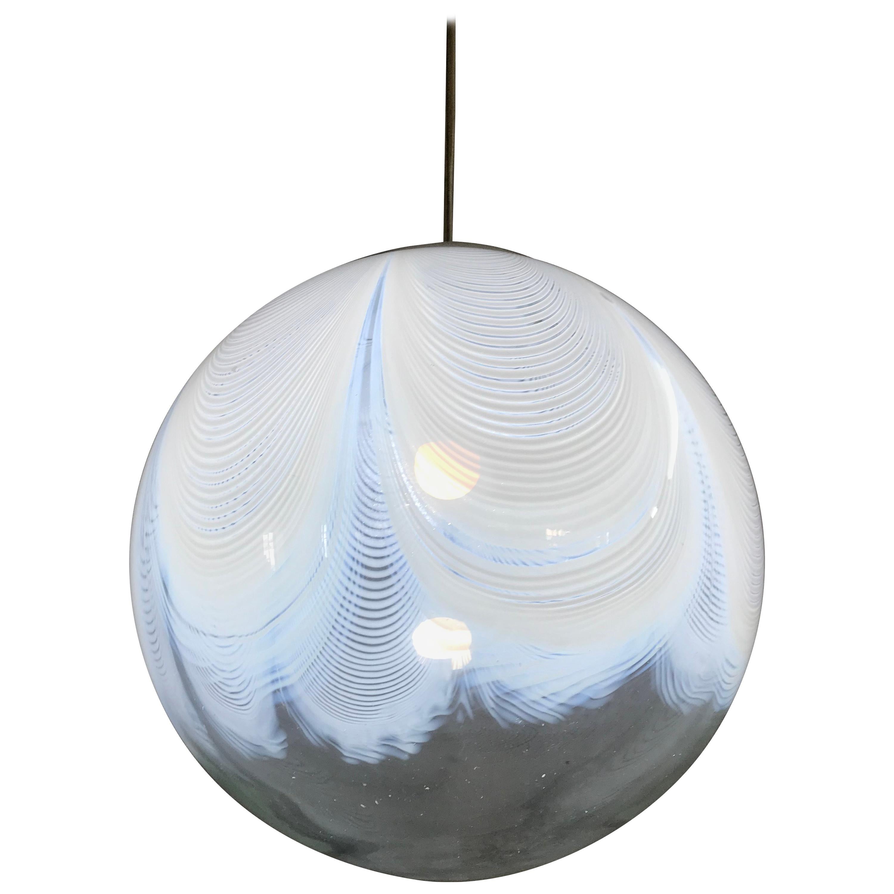 Mid-Century Modern Sphere Chandelier in Murano Glass, circa 1970 by Veluce