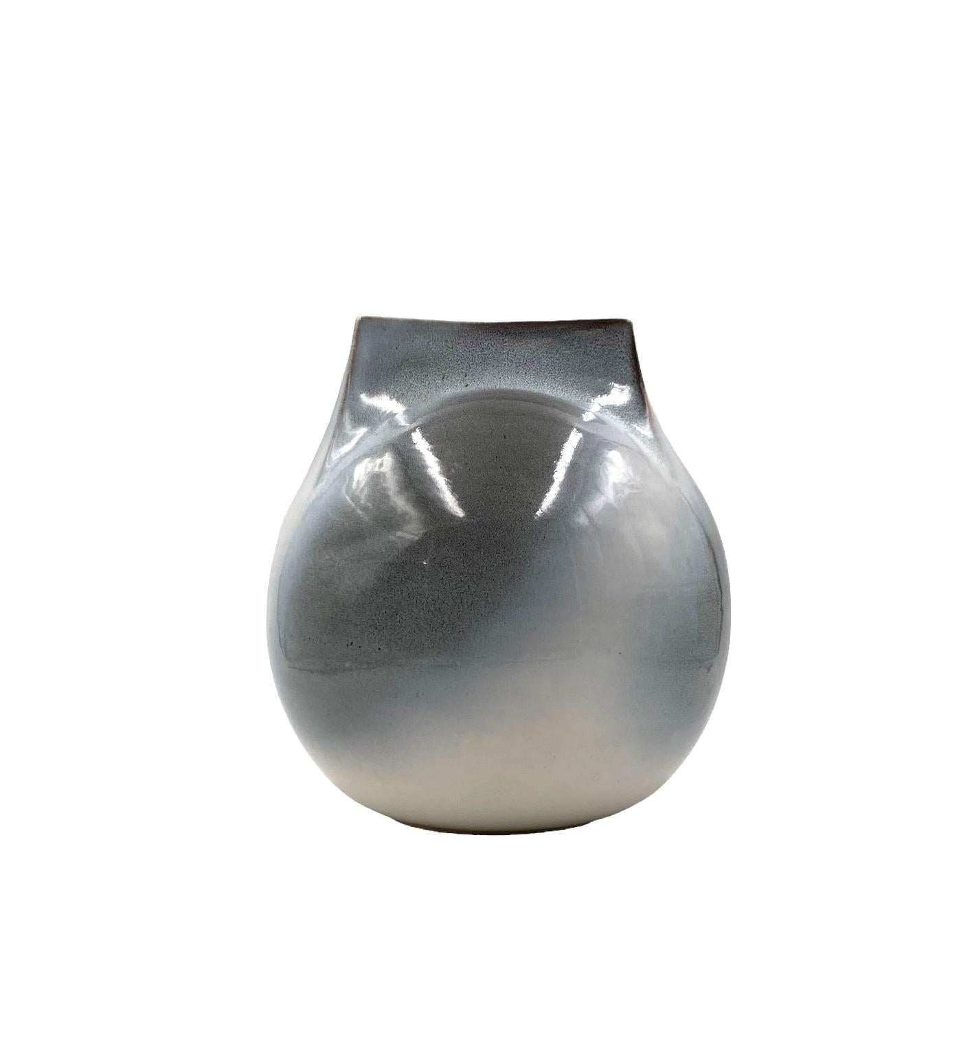 Mid-century Modern spherical gres vase, Franco Bucci Italy ca. 1970 For Sale 5