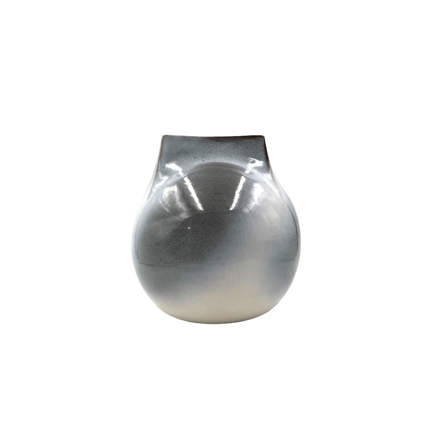 Mid-century Modern spherical gres vase, Franco Bucci Italy ca. 1970 For Sale 6