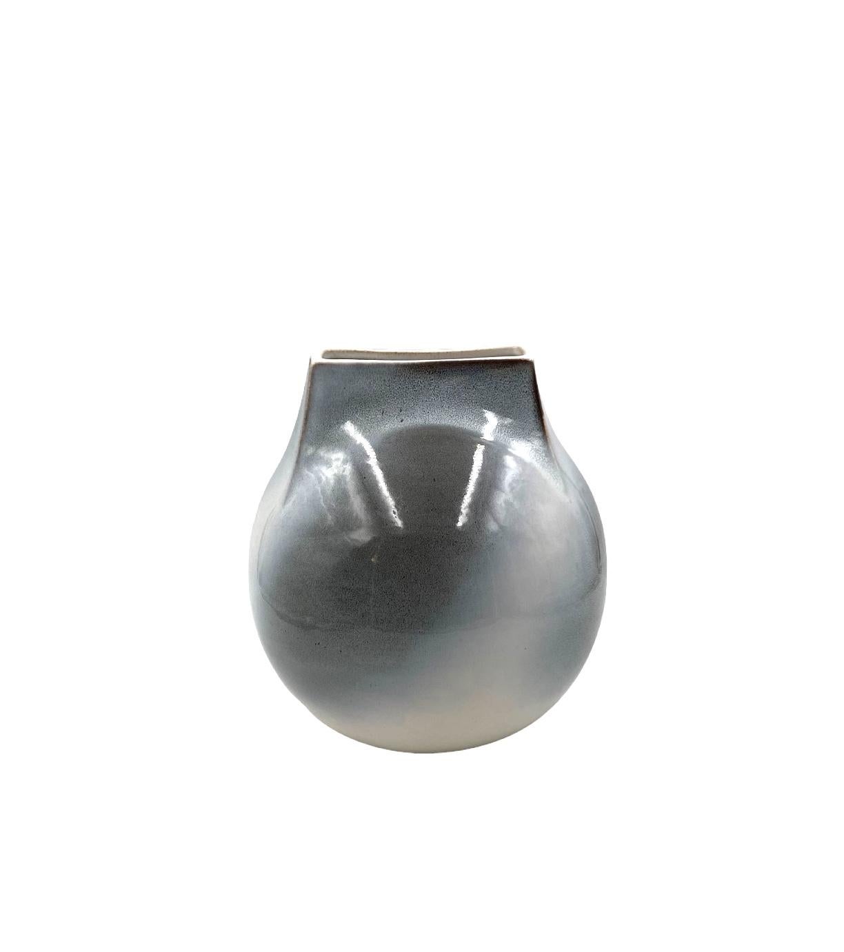 Mid-century Modern spherical gres vase, Franco Bucci Italy ca. 1970 For Sale 7