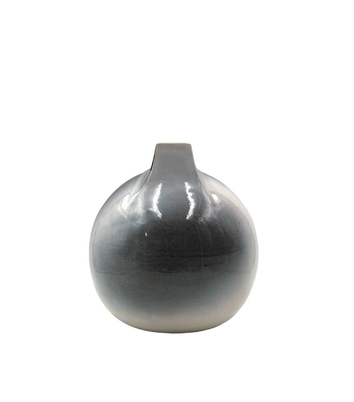 Mid-century Modern spherical gres vase, Franco Bucci Italy ca. 1970 For Sale 10