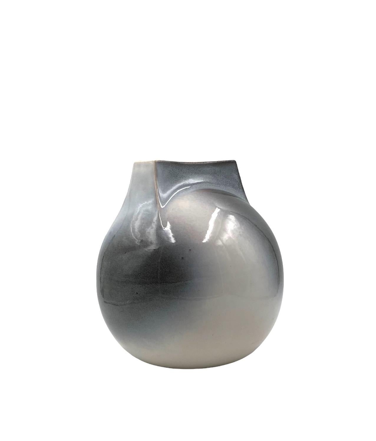 Mid-century Modern spherical gres vase, Franco Bucci Italy ca. 1970 For Sale 12