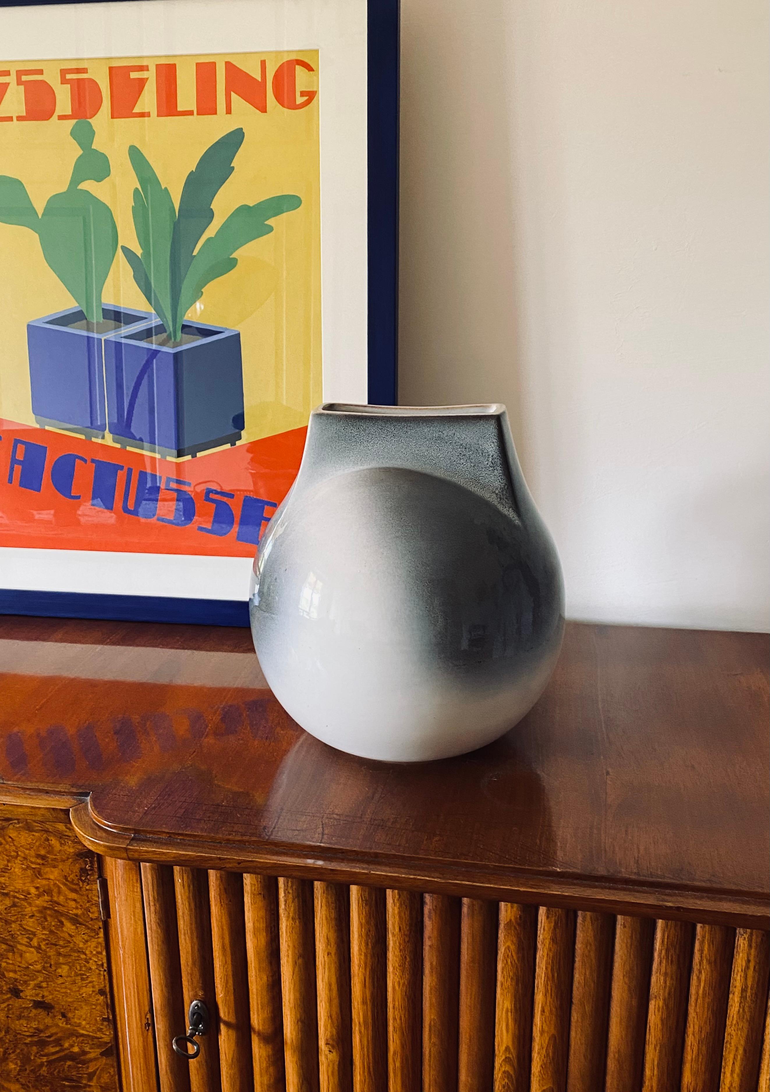 Mid-century Modern spherical gres vase, Franco Bucci Italy ca. 1970 For Sale 17