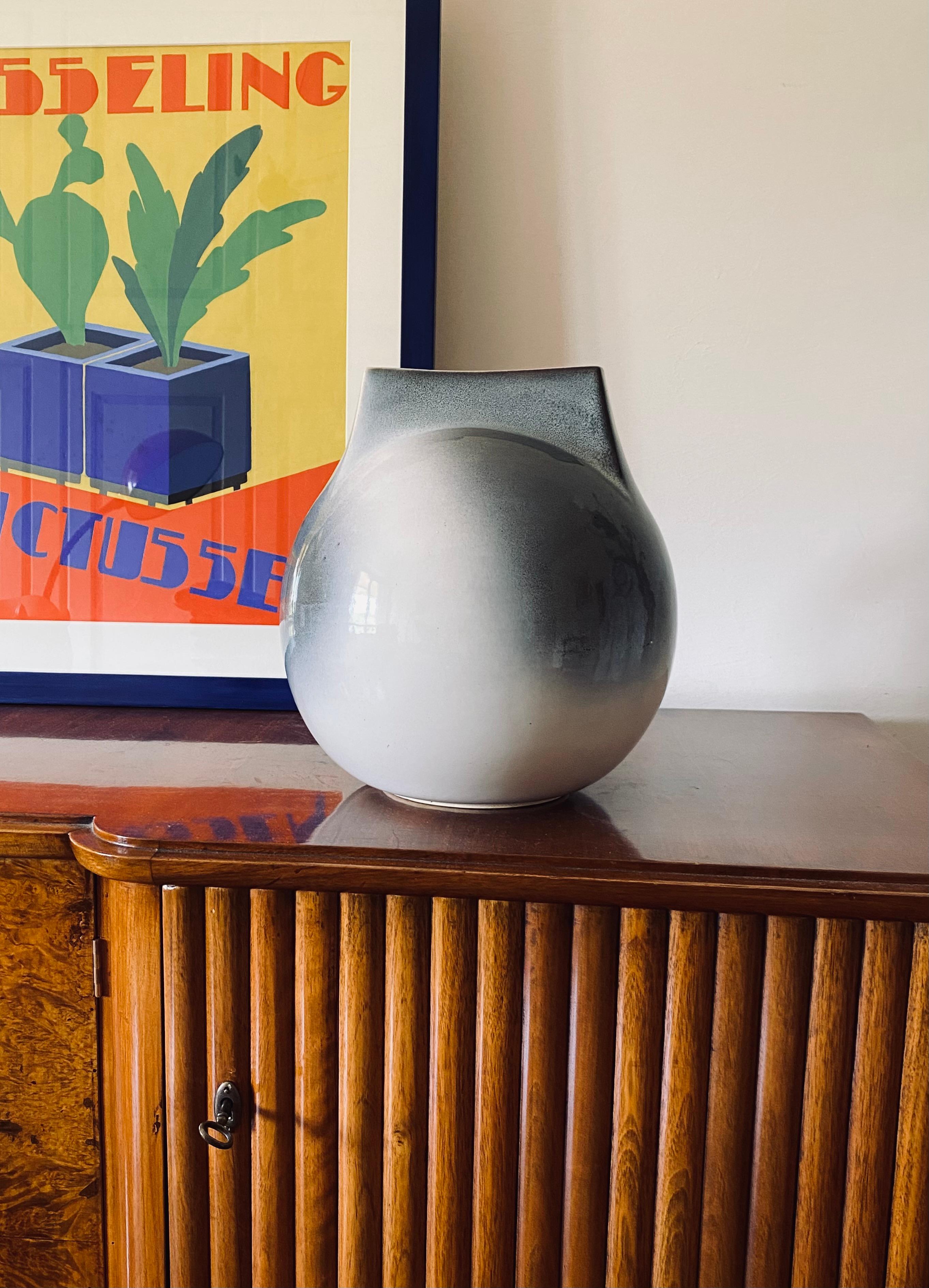 Mid-century Modern spherical gres vase, Franco Bucci Italy ca. 1970 For Sale 32