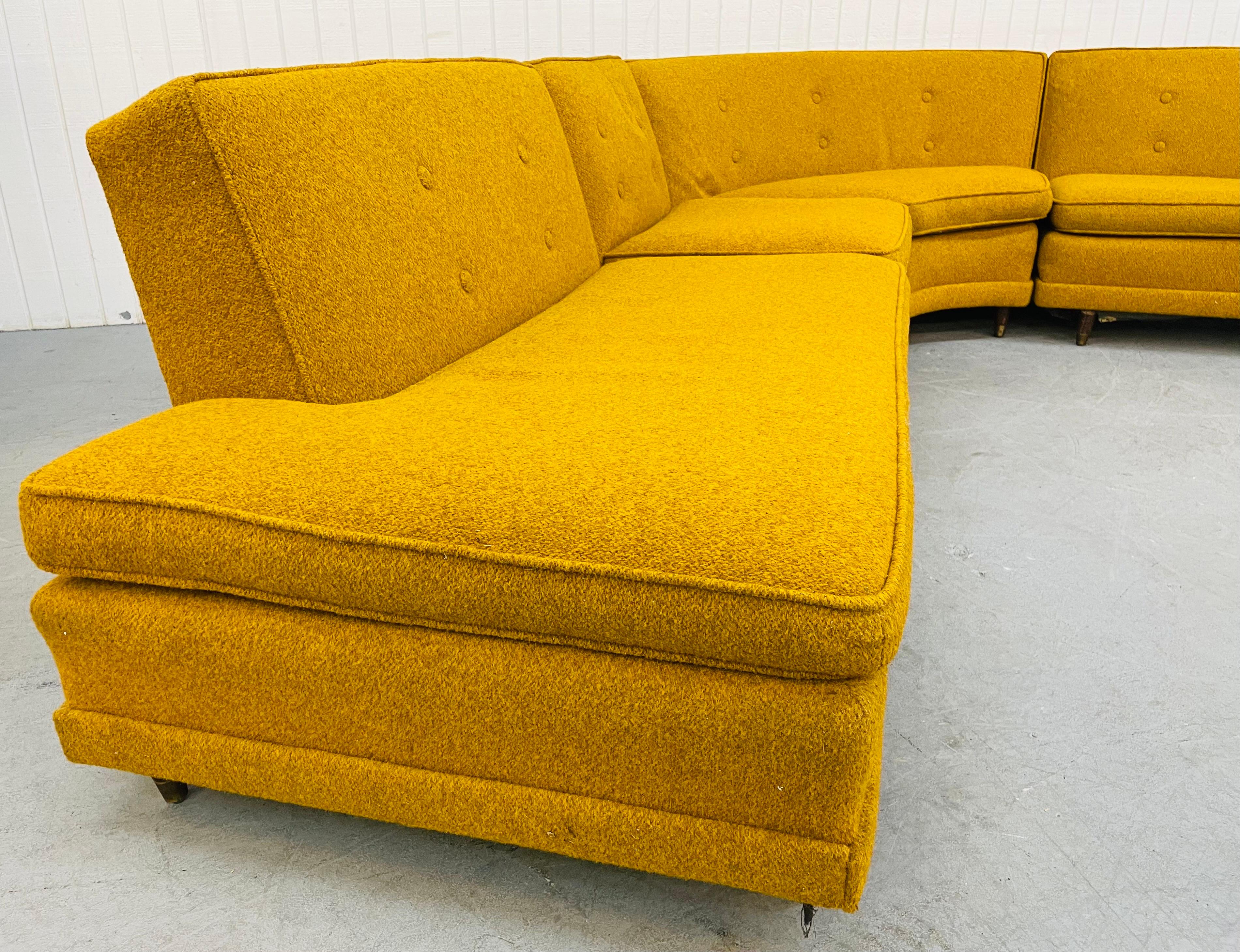 mustard sectional couch