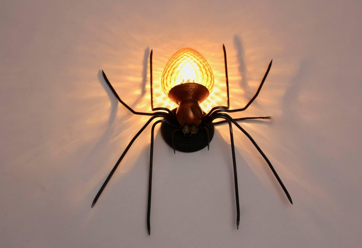 italien Lampe murale araignée moderne du milieu du siècle 1950s Italie en vente