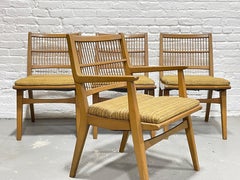 Set of 4 Mid-Century Modern Spindle Back Dining Chairs by Red Lion Furniture Co.