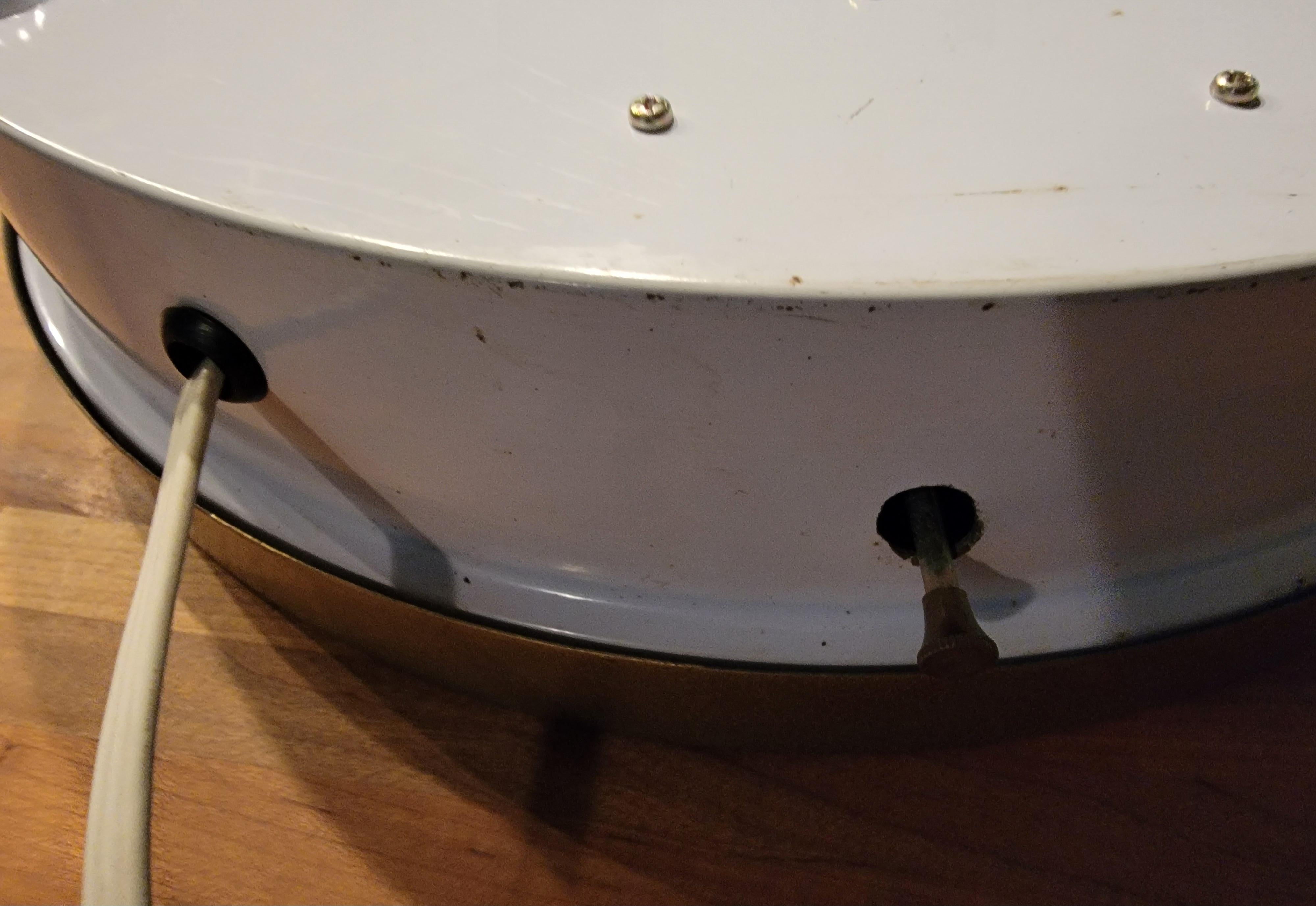 Metal Mid-Century Modern Spinner Electric Disco Wall Clock