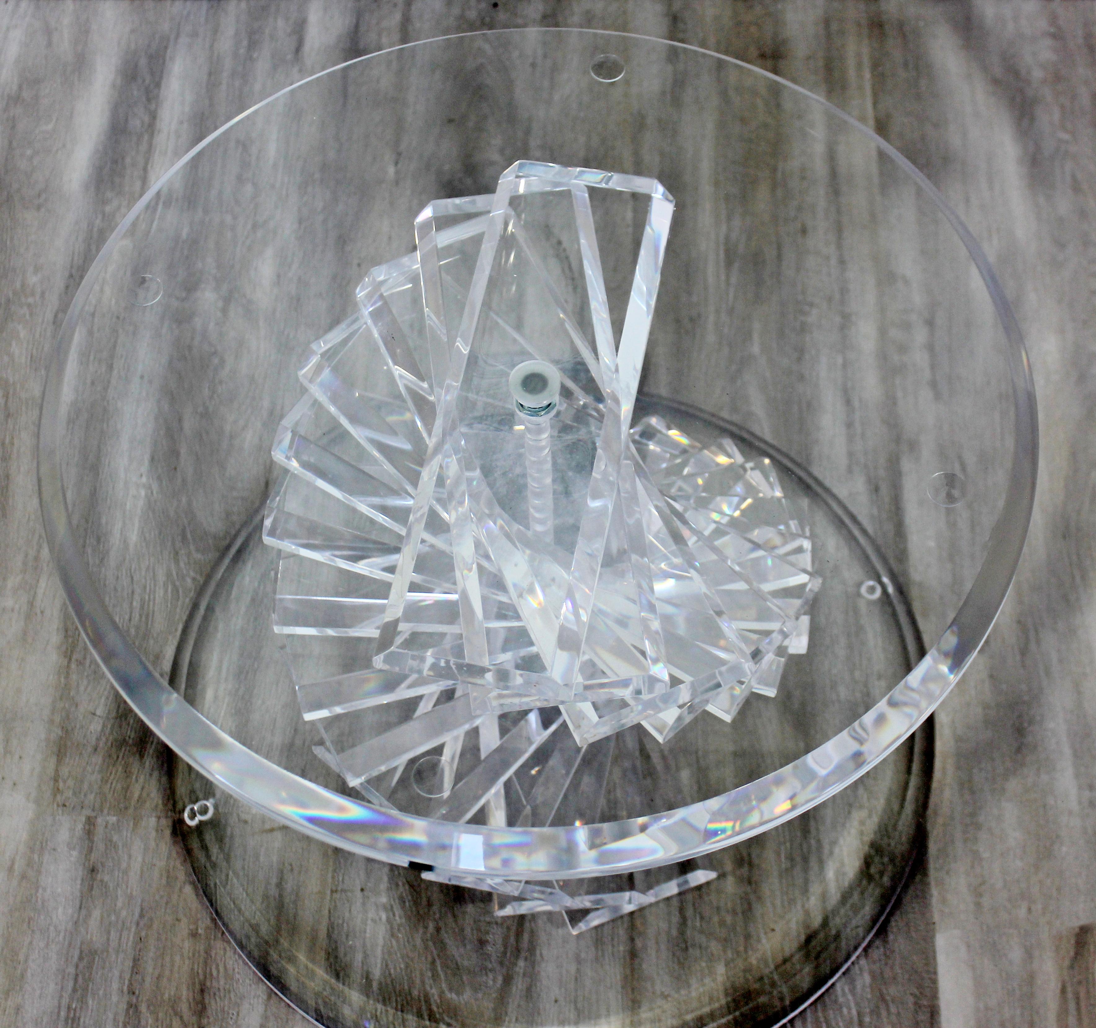helix glass table