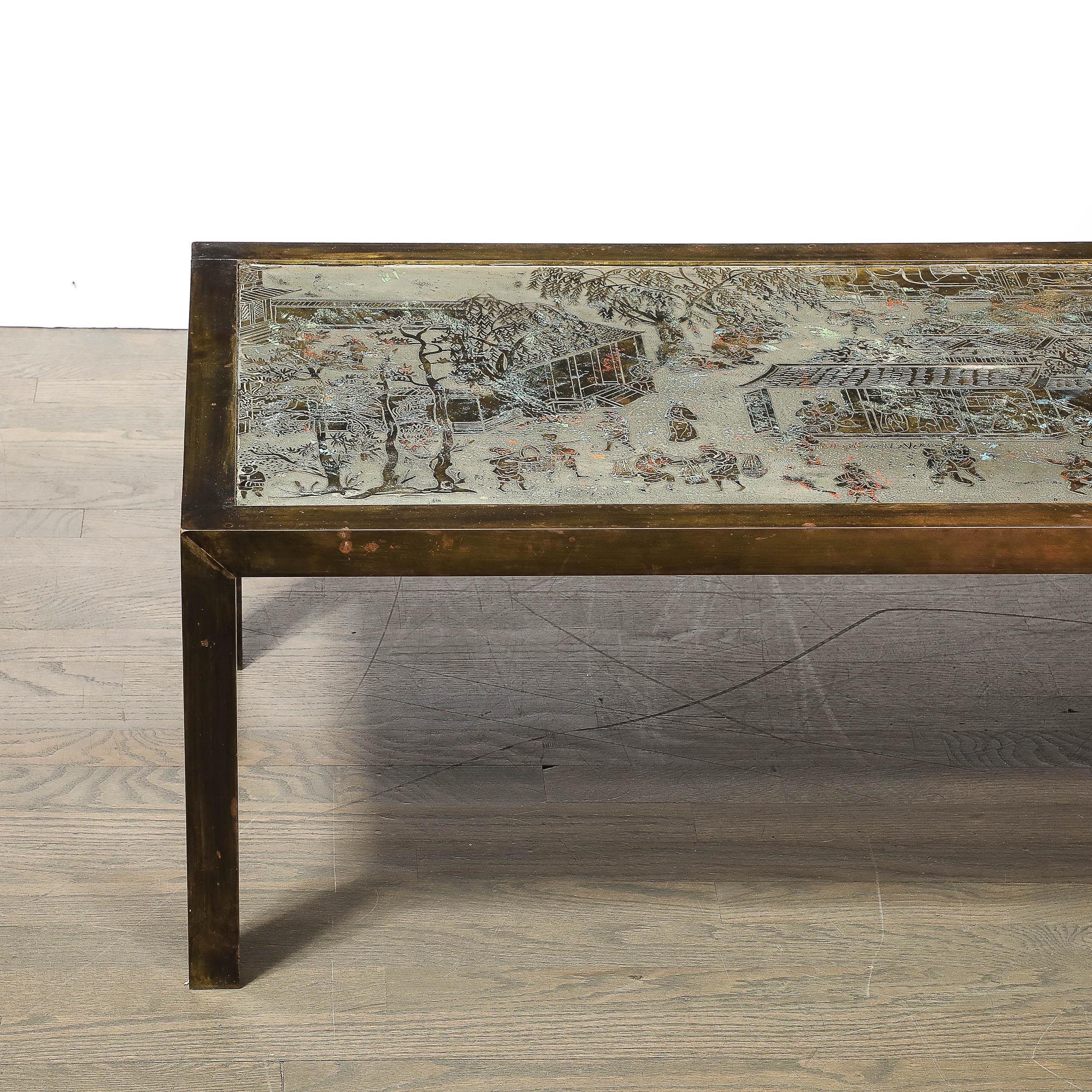 Mid-20th Century Mid-Century Modern Spring Festival Cocktail Table signed Philip & Kelvin Laverne For Sale