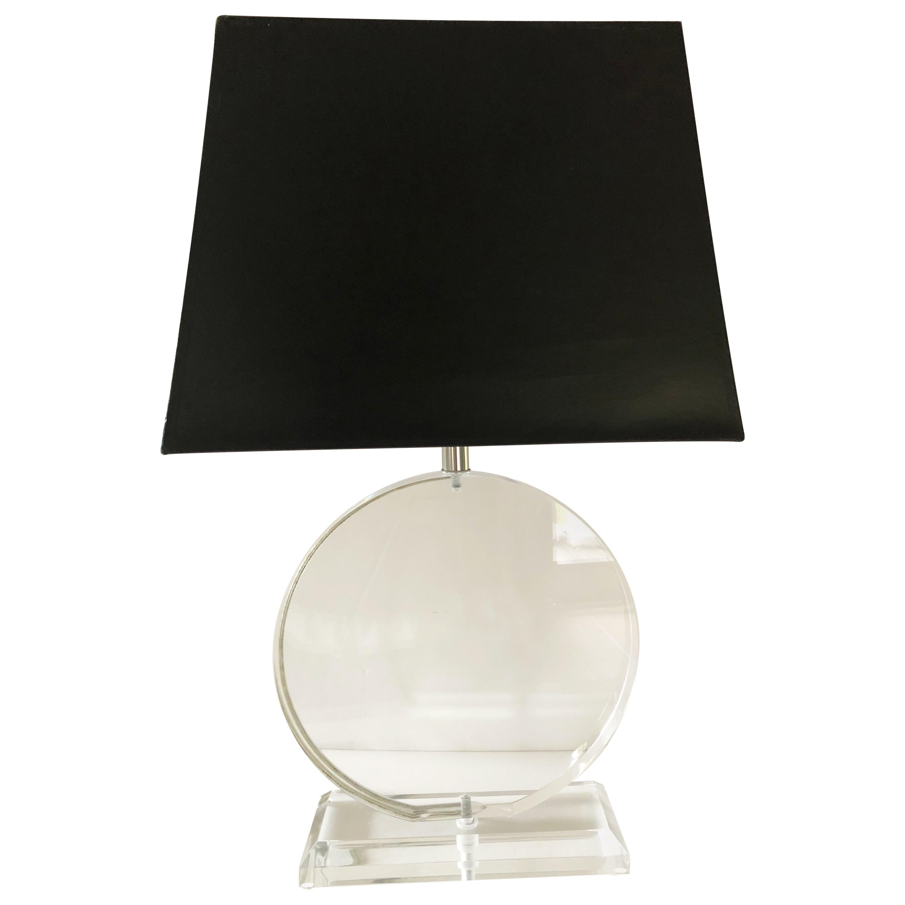 Mid-Century Modern Springer Style Lucite Lamp For Sale