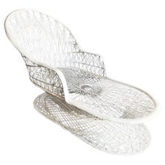 Mid Century Modern Spun Fiberglass Chaise Lounge Mid Century Modern Spun Fiberglass Chaise Lounge