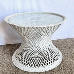 Mid Century Modern Spun Fiberglass Circular Side Table