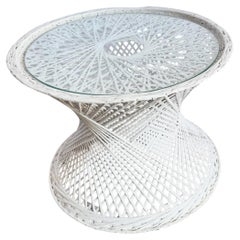 Mid Century Modern Spun Fiberglass Circular Side Table