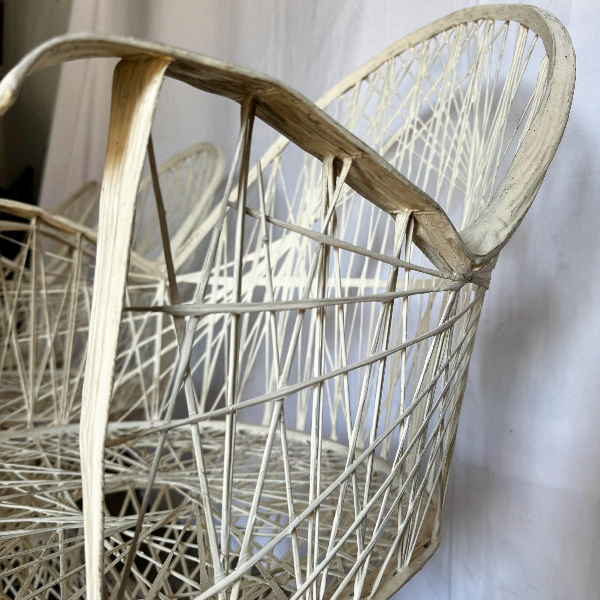 Américain Chaises de salle à manger en fibre de verre filée de style The Moderns - Lot de 5 en vente