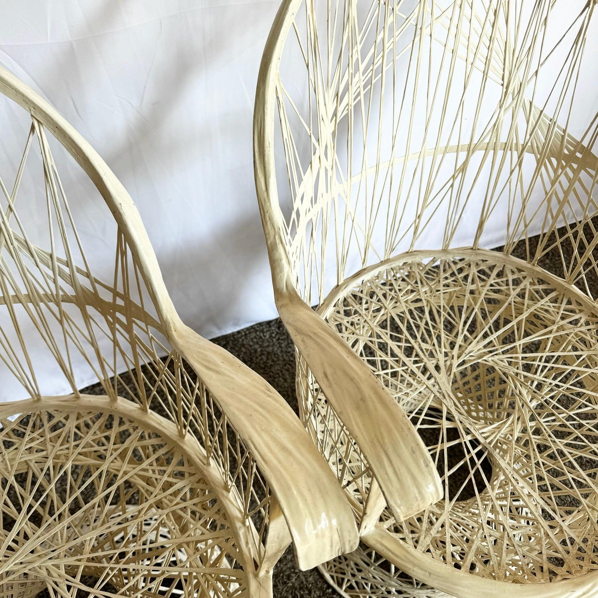 Chaises de salle à manger en fibre de verre filée de style The Moderns - Lot de 5 en vente 2