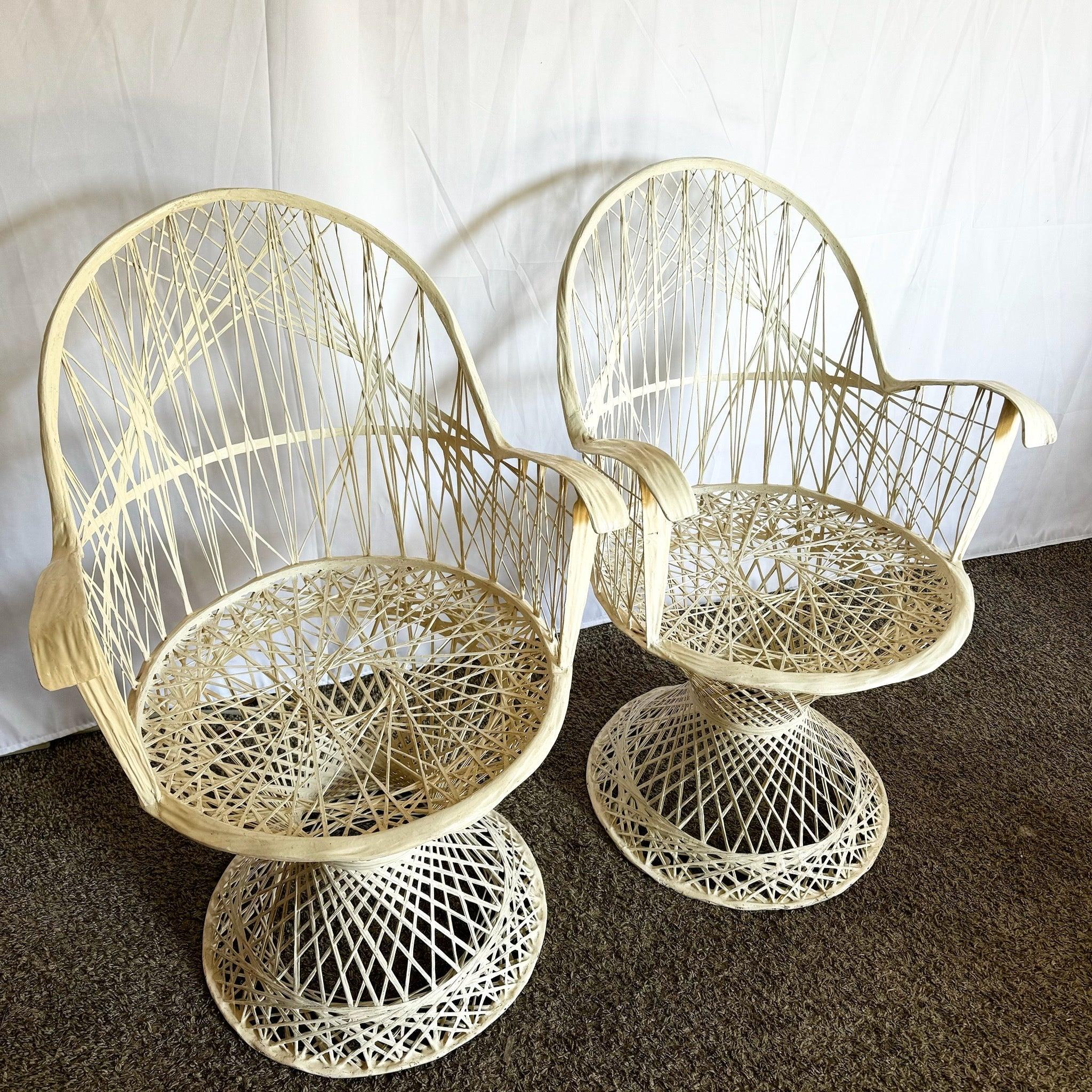 Chaises de salle à manger en fibre de verre filée de style The Moderns - Lot de 5 en vente 3