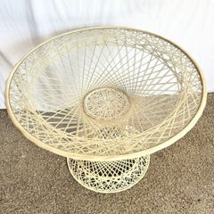 Mid Century Modern Spun Fiberglass Hour Glass Dining Table