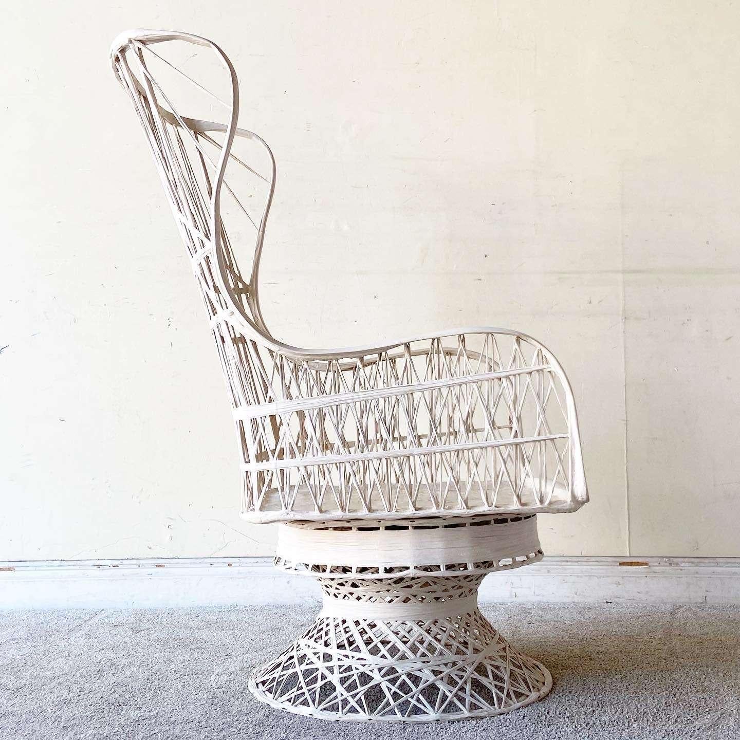 Chaise longue et ottomane en fibre de verre filée de style The Moderns Bon état - En vente à Delray Beach, FL