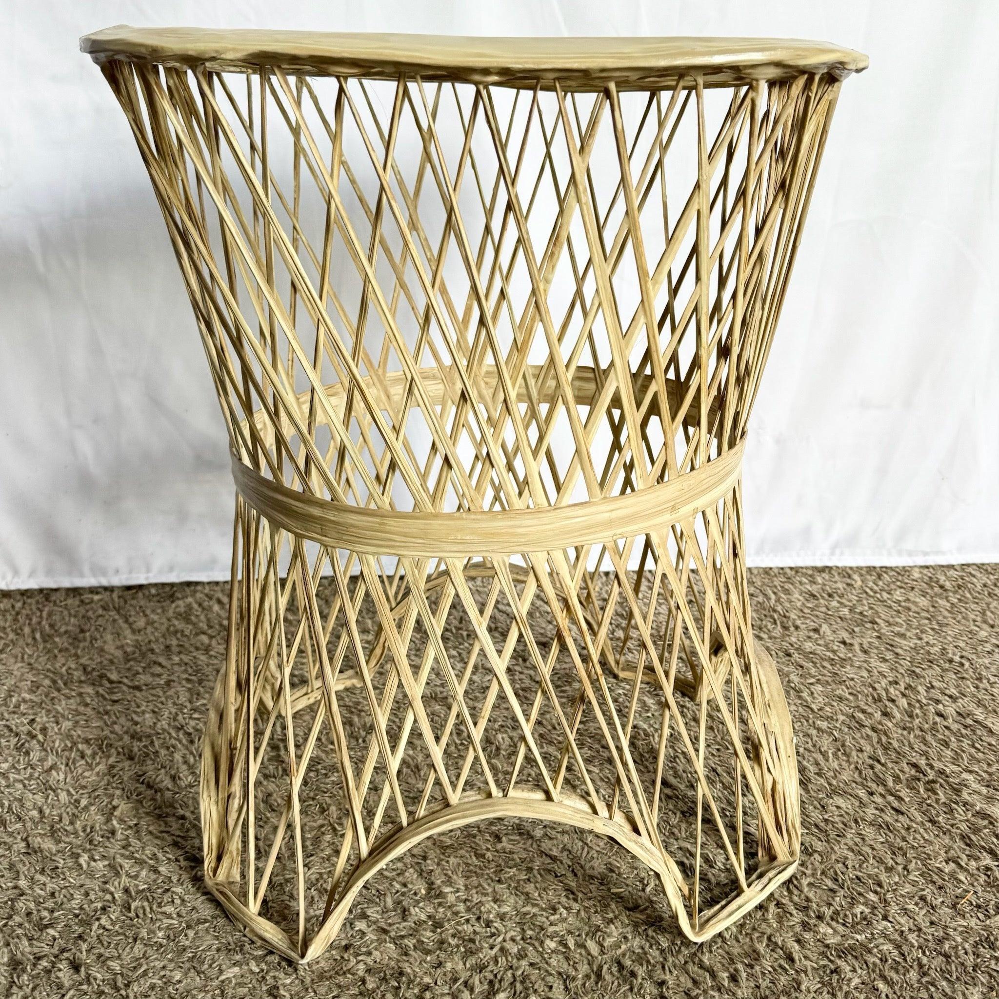 American Mid Century Modern Spun Fiberglass Side Table For Sale