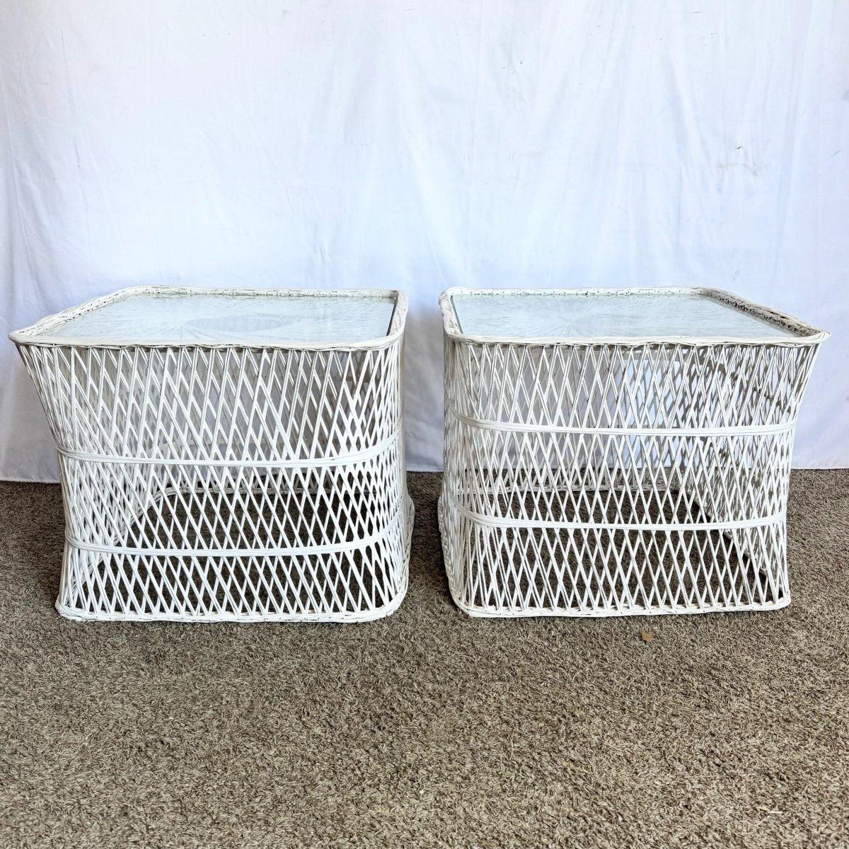Mid Century Modern Spun Fiberglass Side Tables - A Pair For Sale 3