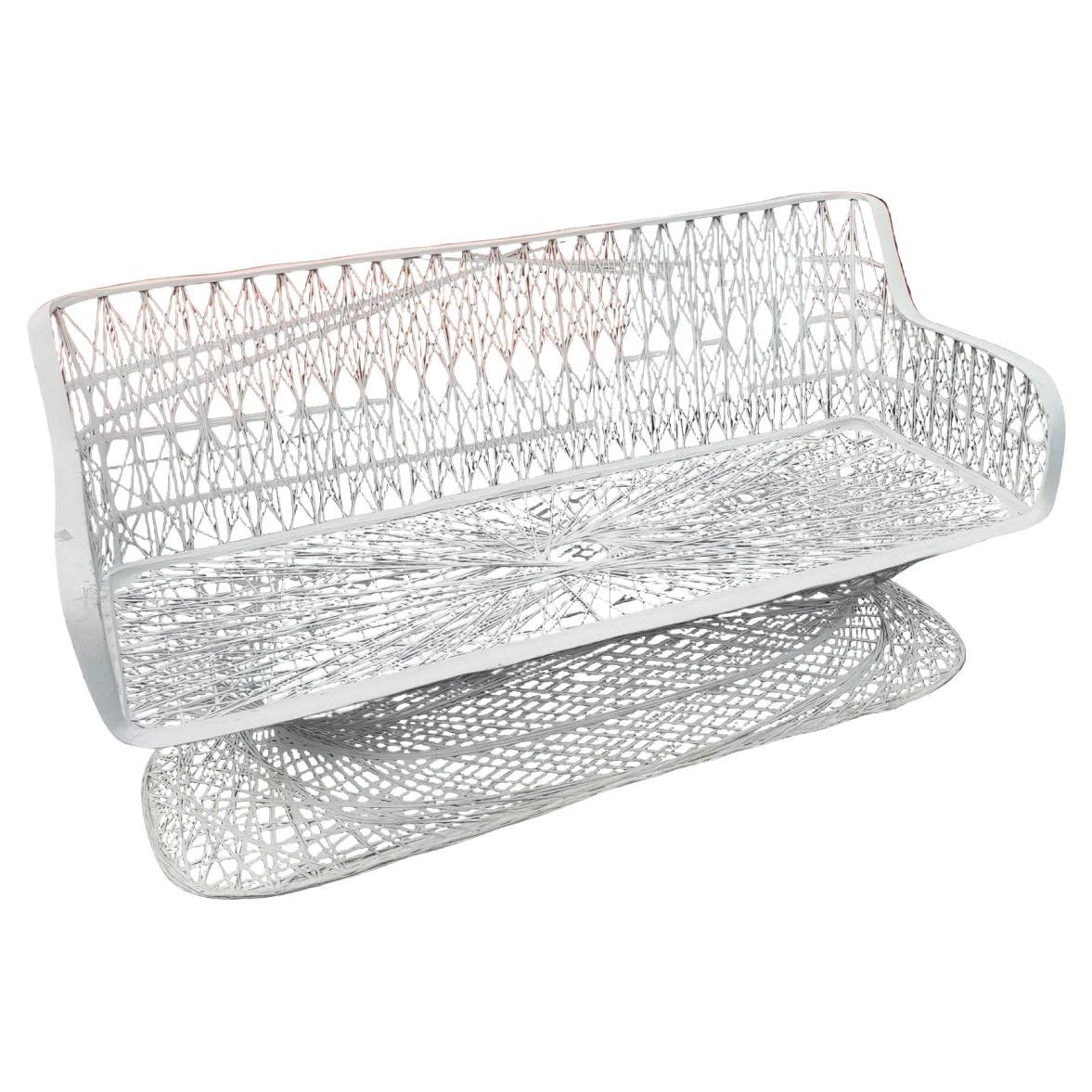 Mid Century Modern Spun Fiberglass Sofa Bench For Sale