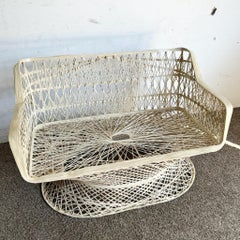 Mid Century Modern Spun Fiberglass Woodard Bench