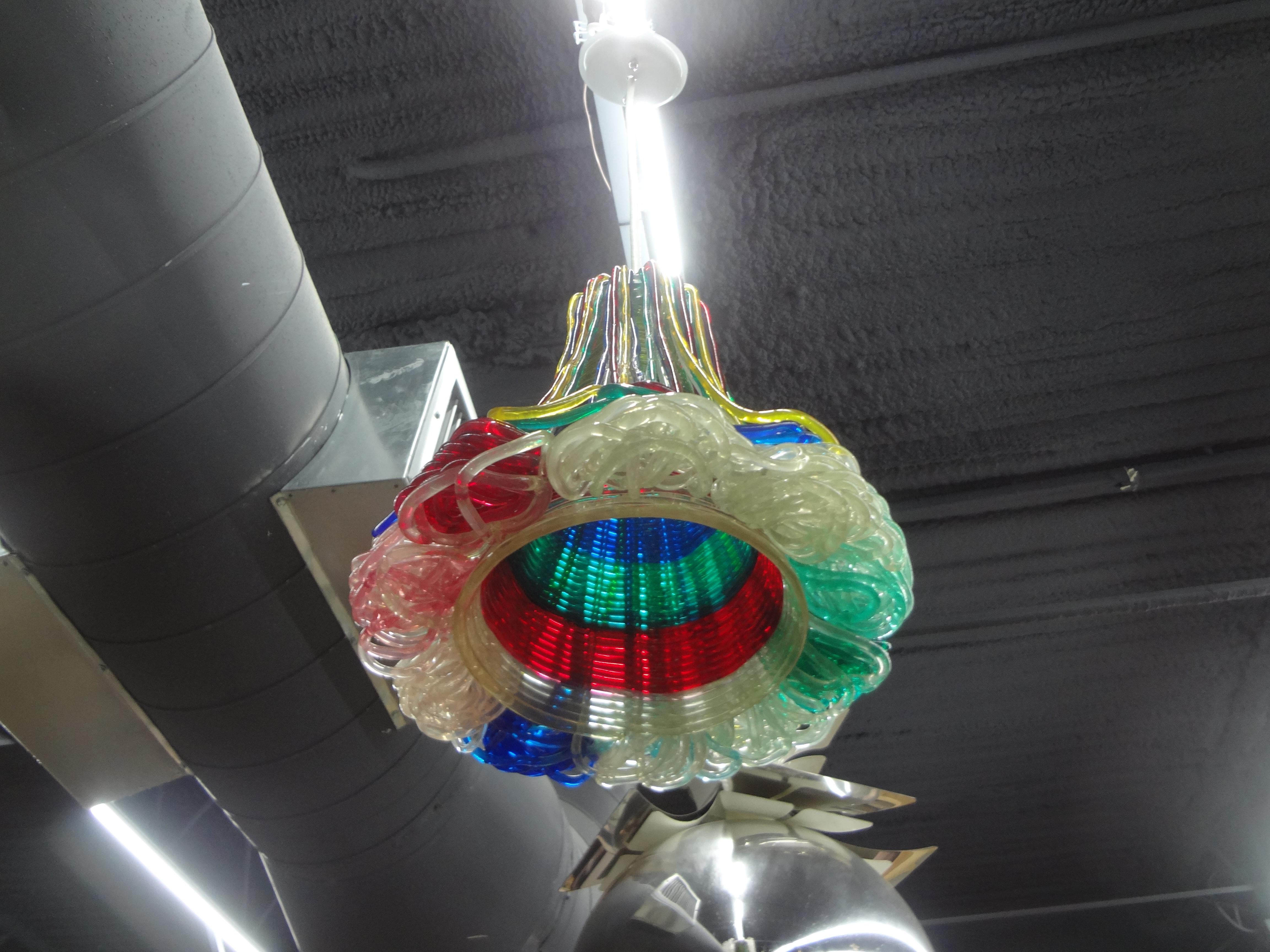 Mid-20th Century Mid Century Modern Spun Lucite Pendant or Lantern For Sale