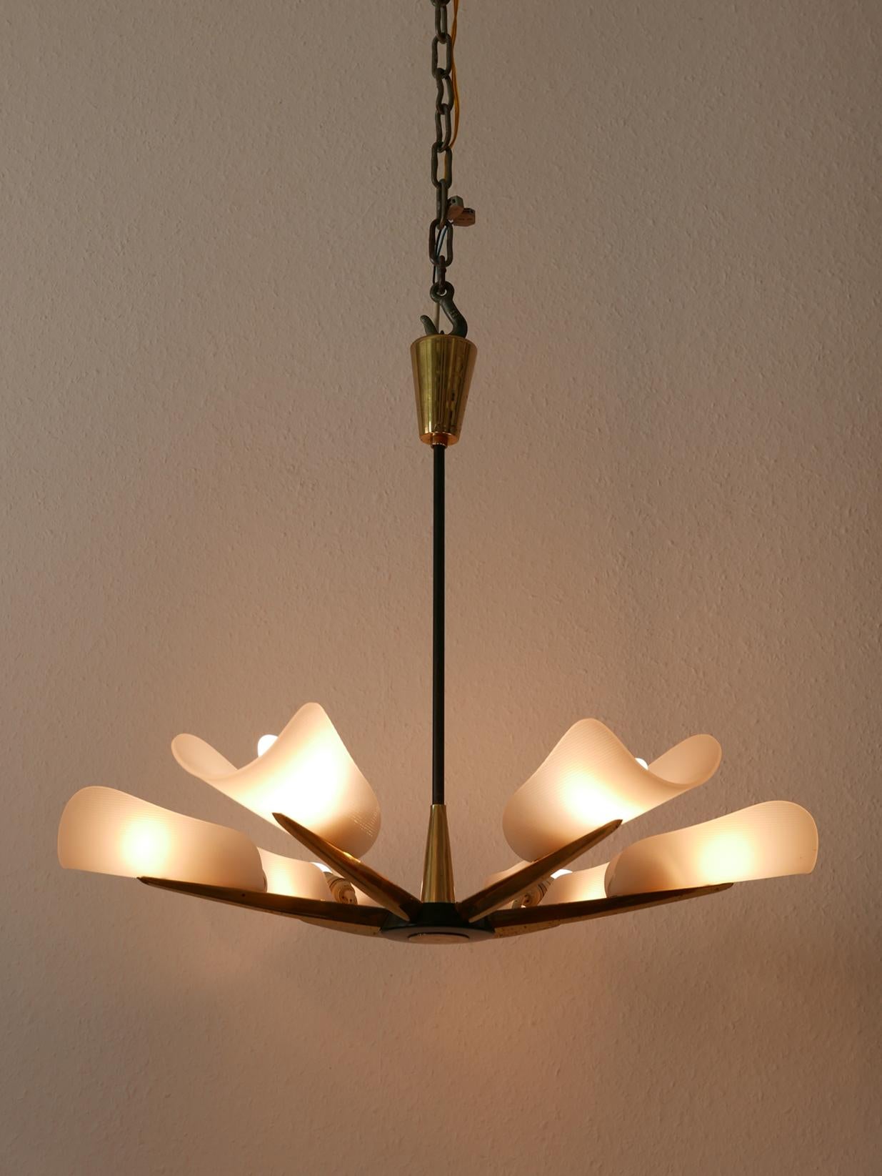 Mid-Century Modern Sputnik Chandelier or Pendant Lamp, Germany, 1950s 3