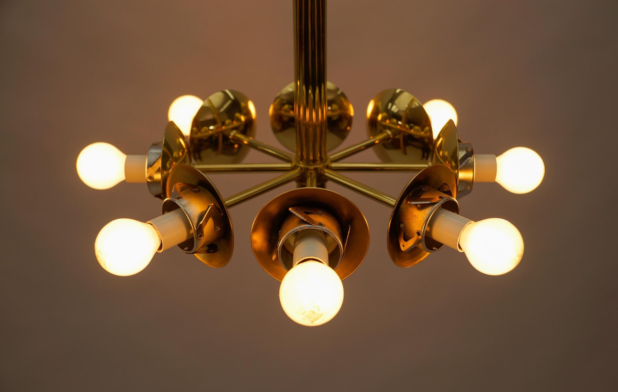 Mid-Century Modern Sputnik Pendant Lamp by Kaiser Leuchten, Germany1950s For Sale 5