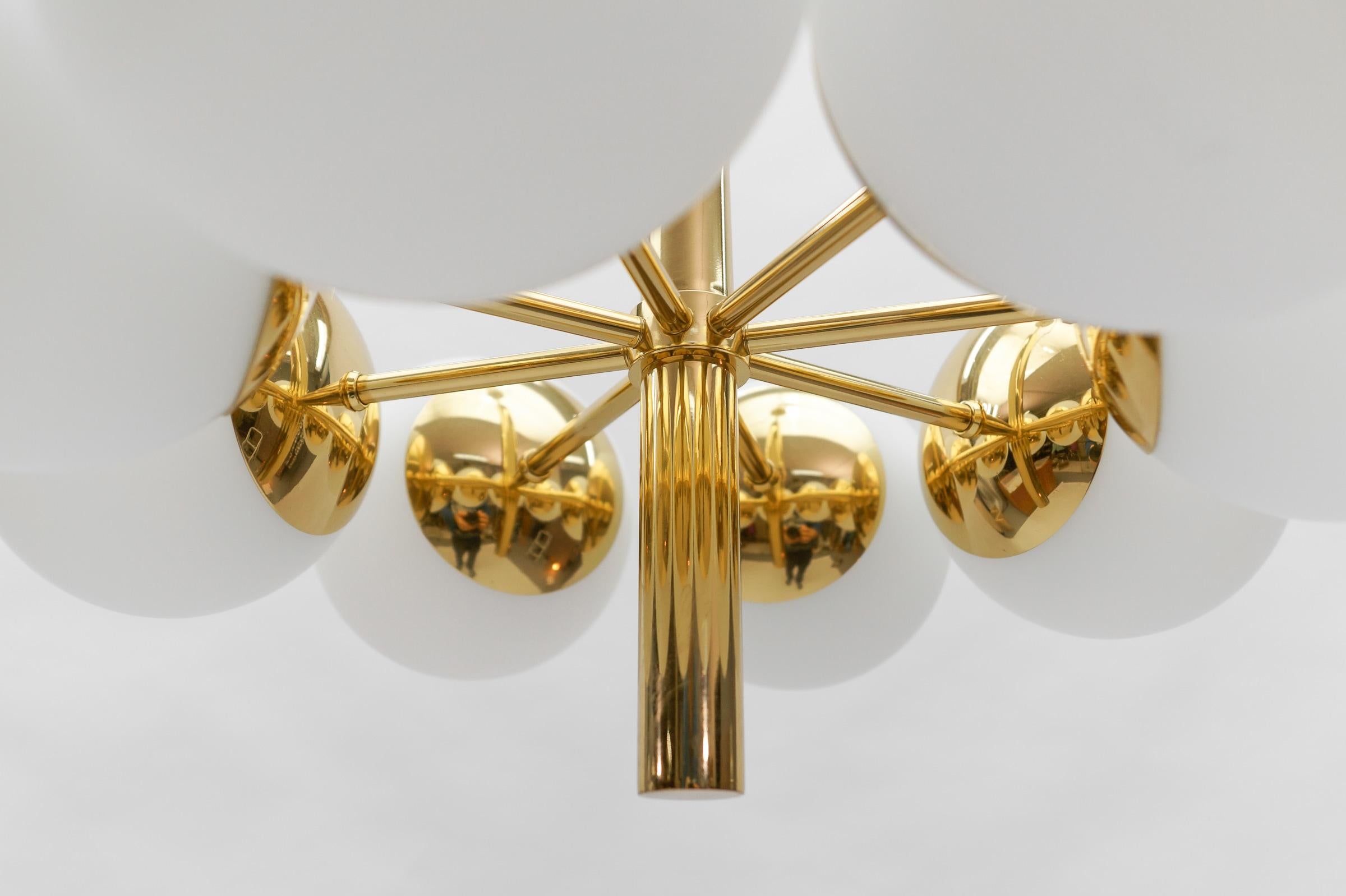 Mid-Century Modern Sputnik Pendant Lamp by Kaiser Leuchten, Germany1950s For Sale 4