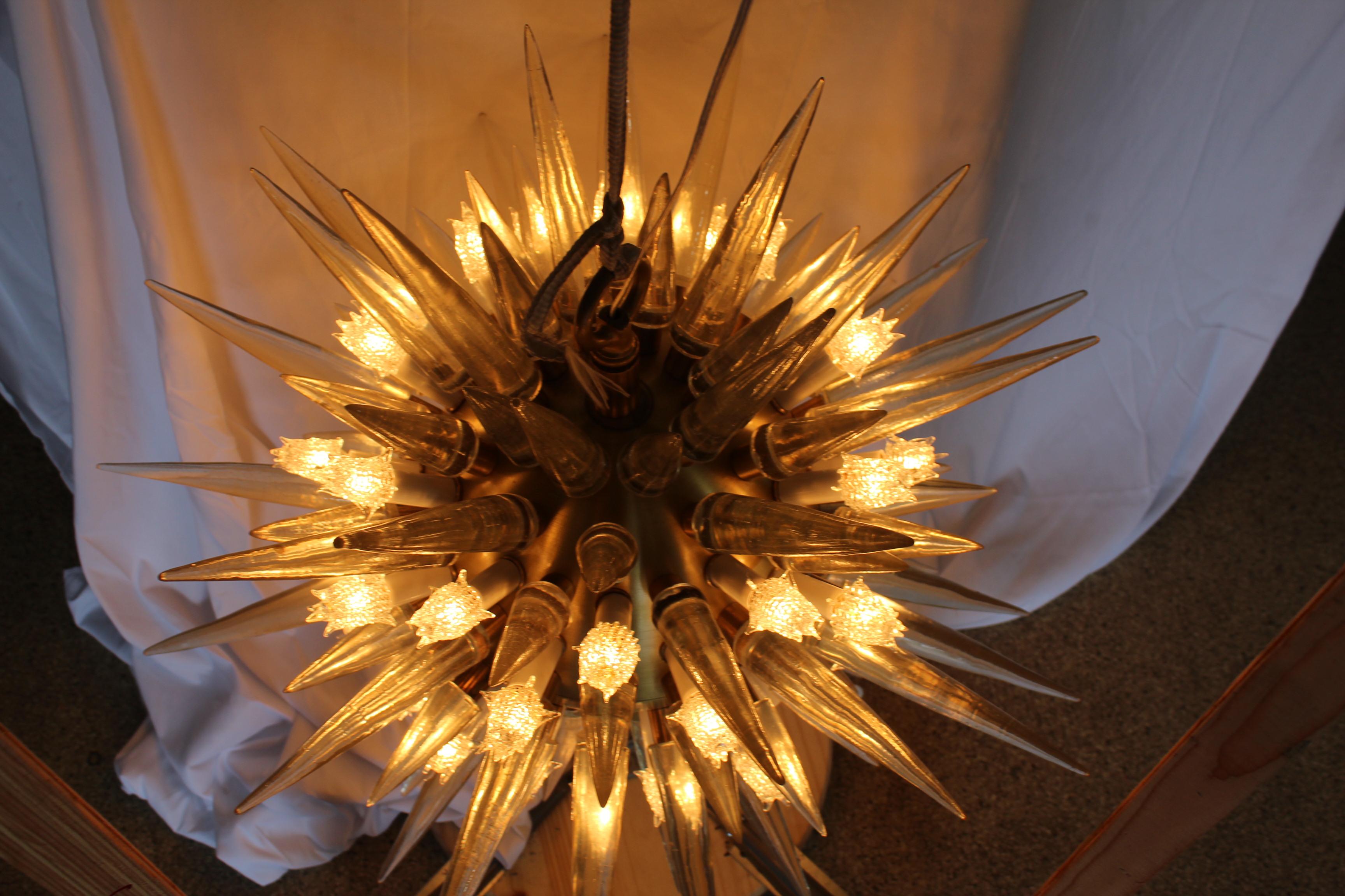 Acrilico Lampadario a stella Sputnik Modern di metà secolo in vendita