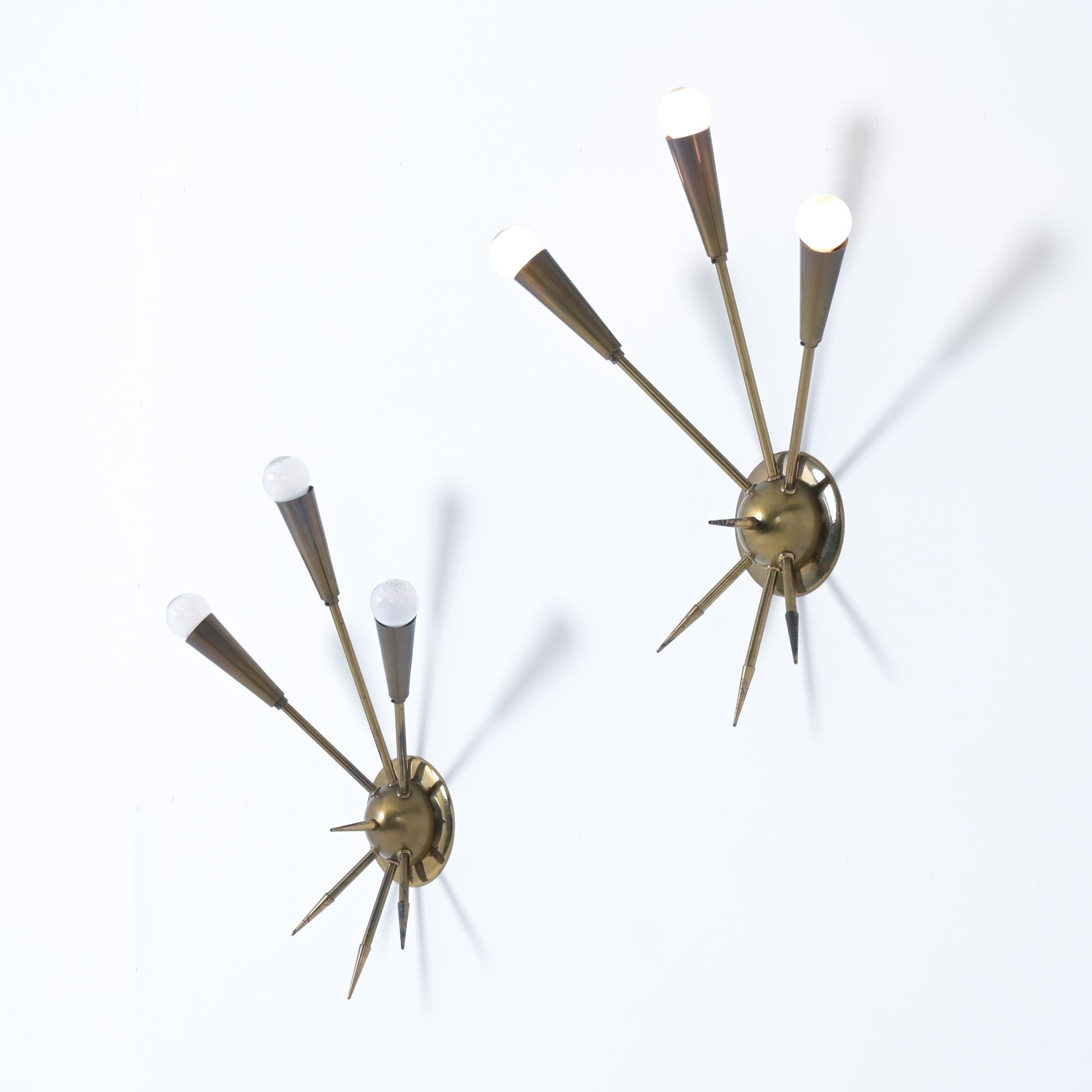Apliques Sputnik de mediados de siglo en venta 8