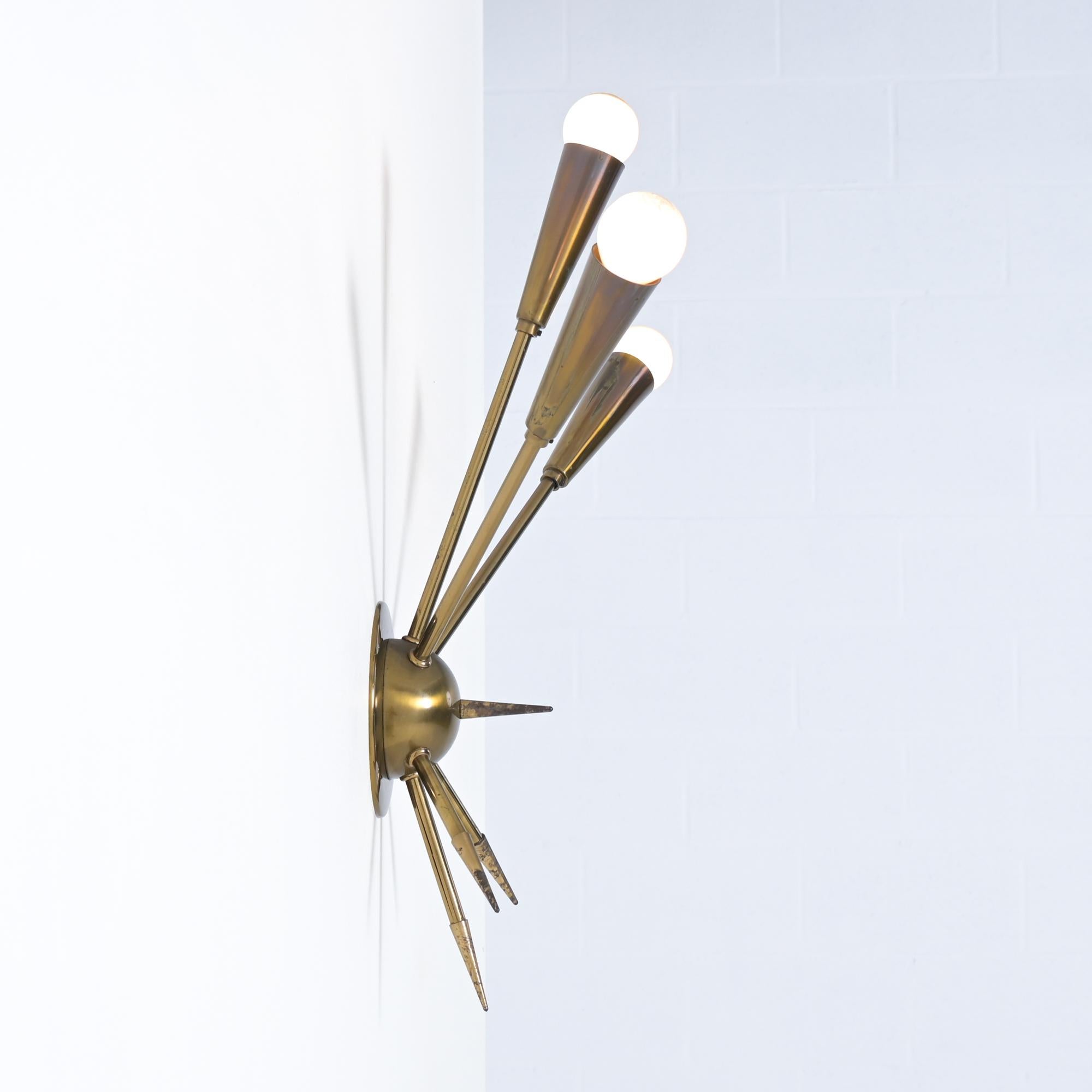 Apliques Sputnik de mediados de siglo en Bueno estado para la venta en Vlimmeren, BE