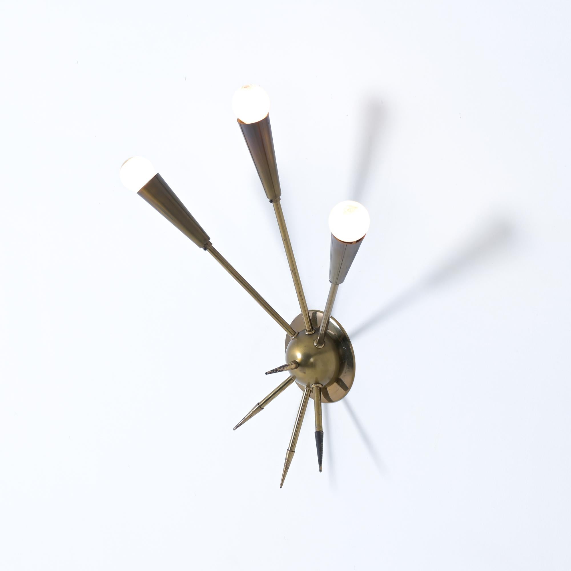 Apliques Sputnik de mediados de siglo mediados del siglo XX en venta
