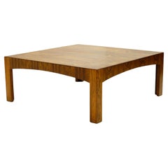 Used Mid-Century Modern Square Coffee Table Att. to Mario Bellini