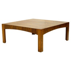 Mid-Century Modern Square Coffee Table Att. to Mario Bellini