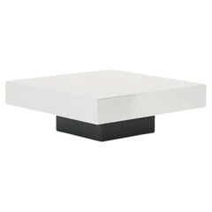 Mid Century Modern square Coffee Table in mirror, Italy 1970s