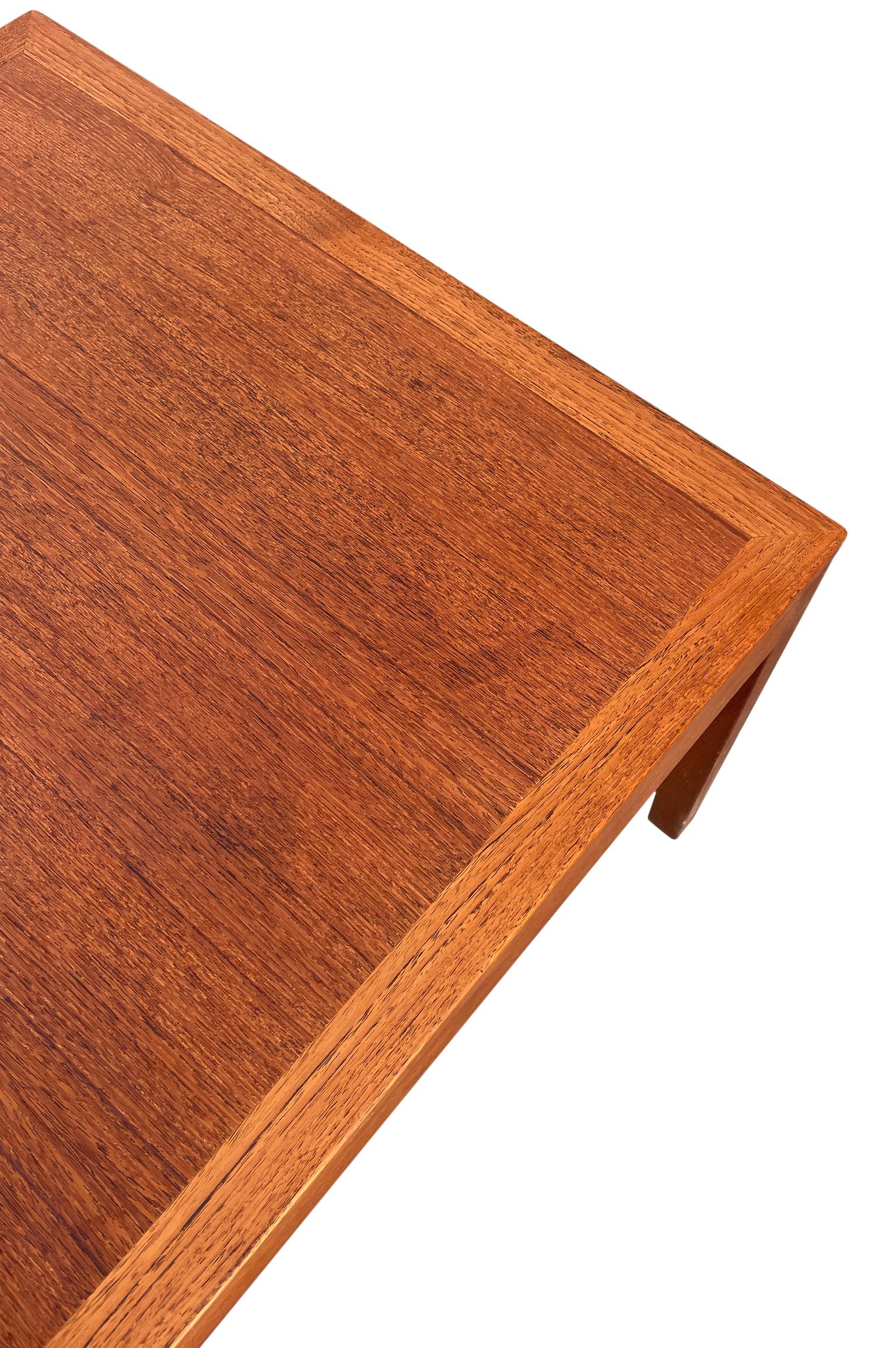 Woodwork Mid-Century Modern Square Danish Coffee Table by Børge Mogensen For Sale