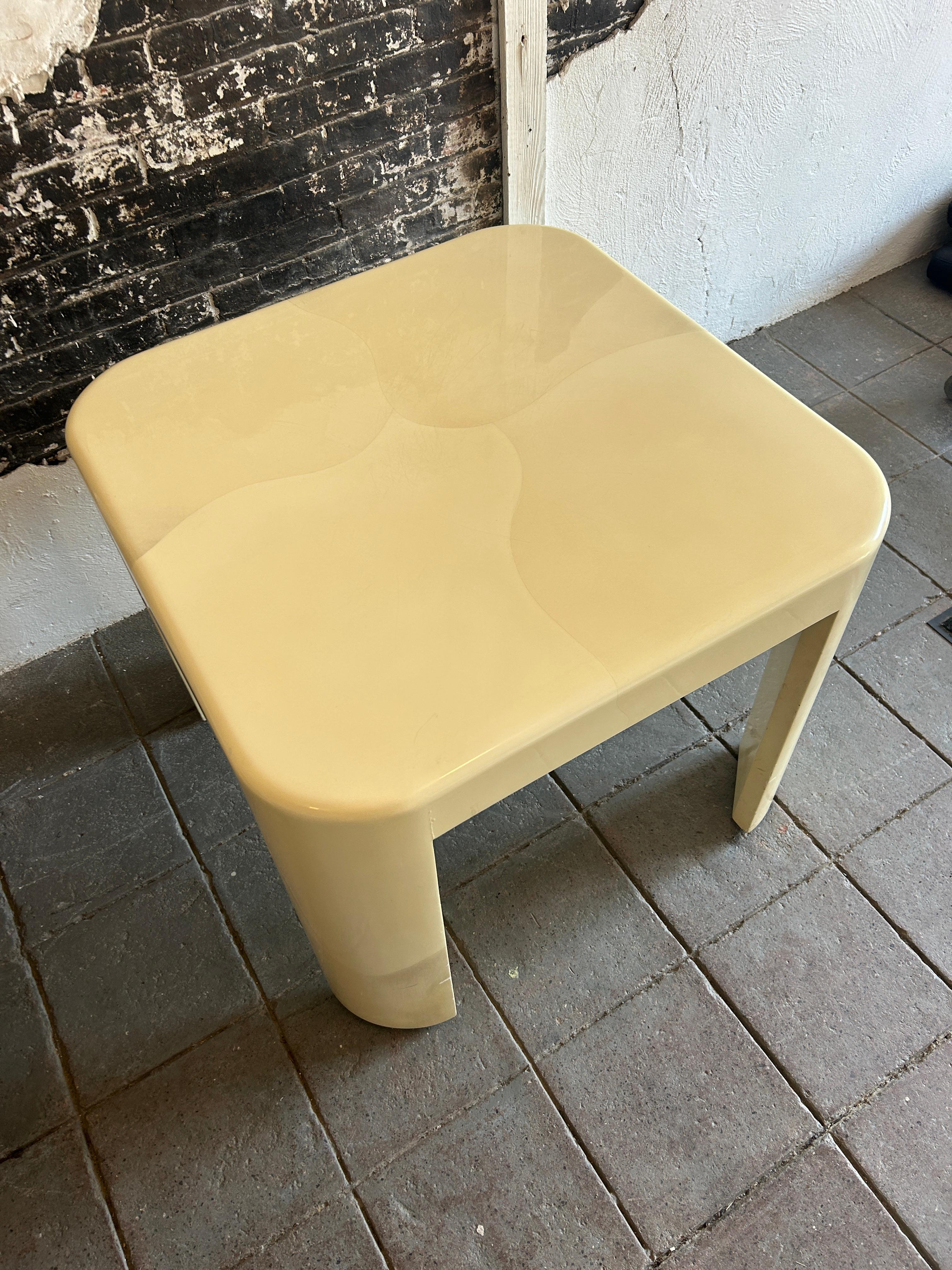 Mid-Century Modern Square Dining or Game Table by Karl Springer In Good Condition In BROOKLYN, NY