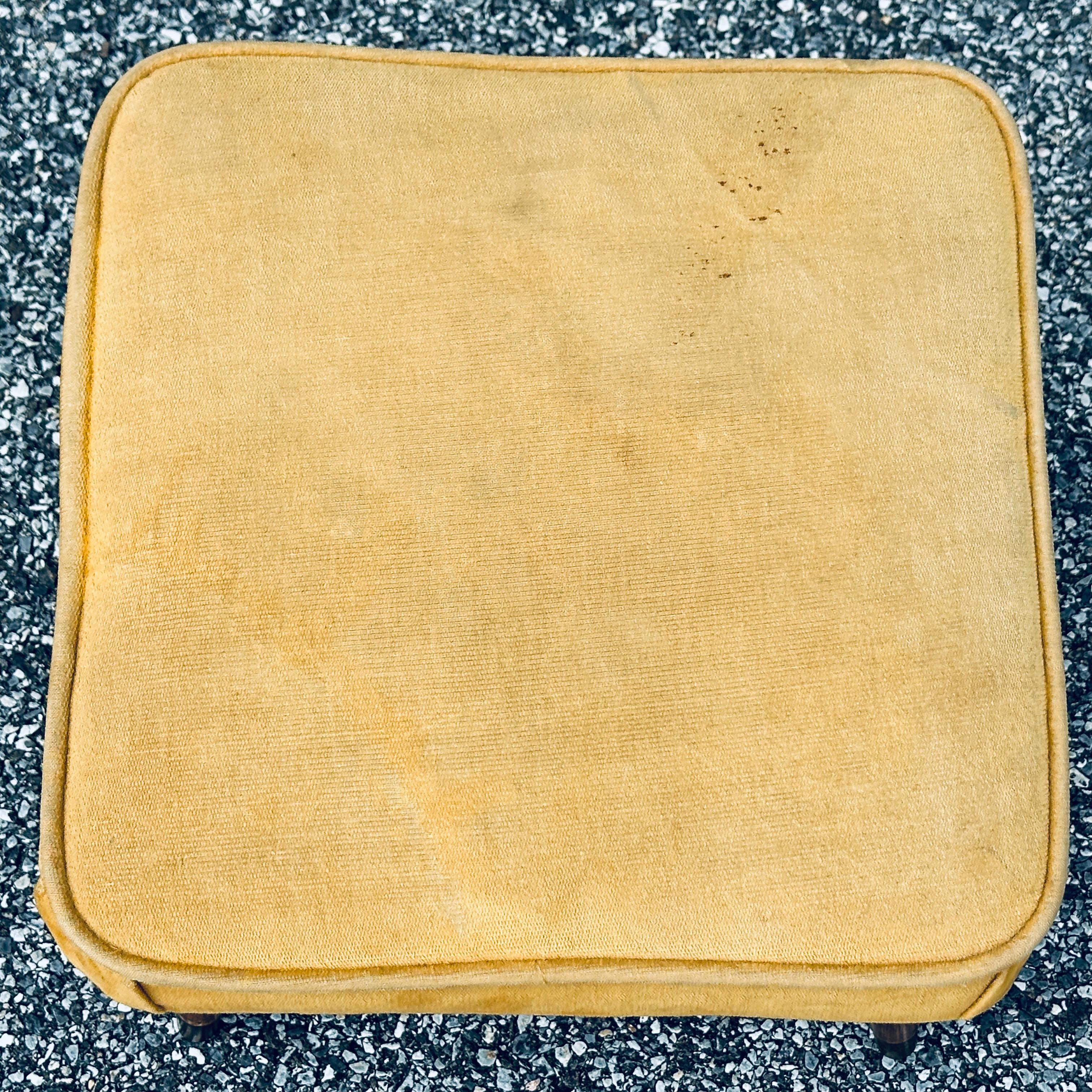 American Mid-Century Modern Square Footstool C. 1960