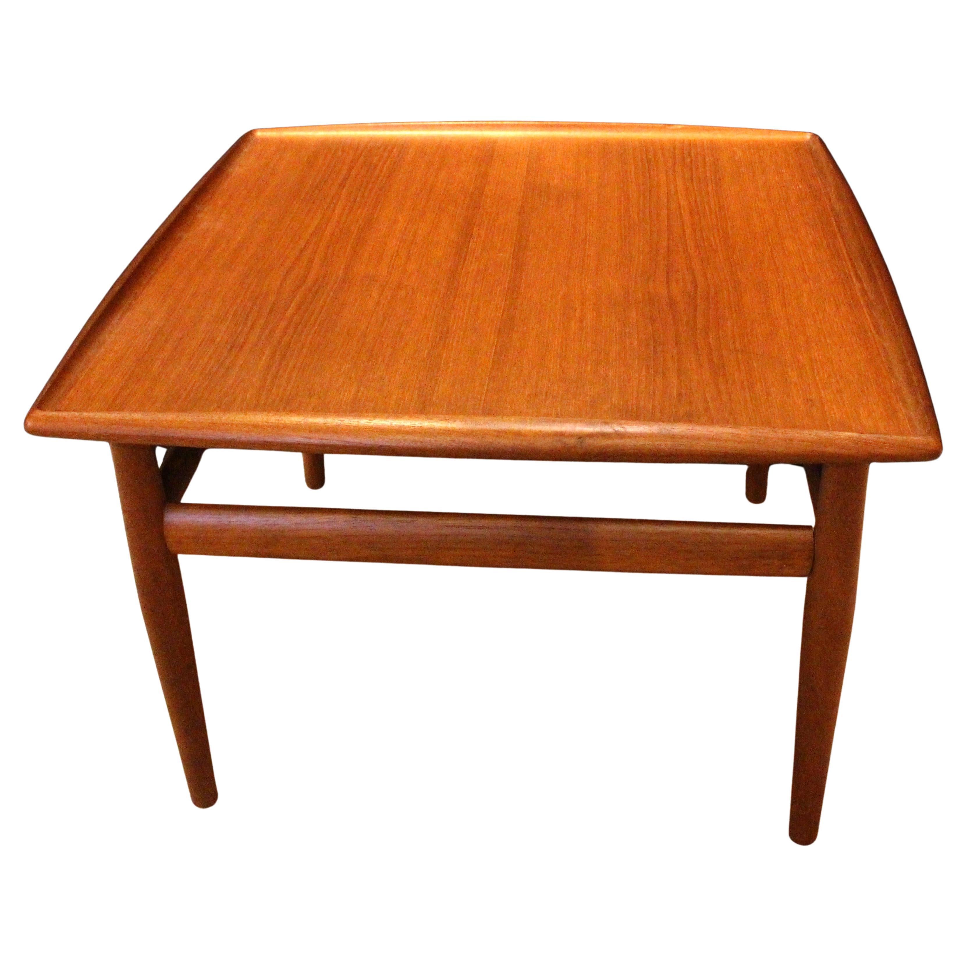 Mid Century Modern Square Side or Coffee Table, c.1960s. Designed by Greta Jalk  For Sale