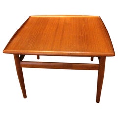 Mid Century Modern Square Side or Coffee Table, c.1960s. Designed by Greta Jalk 