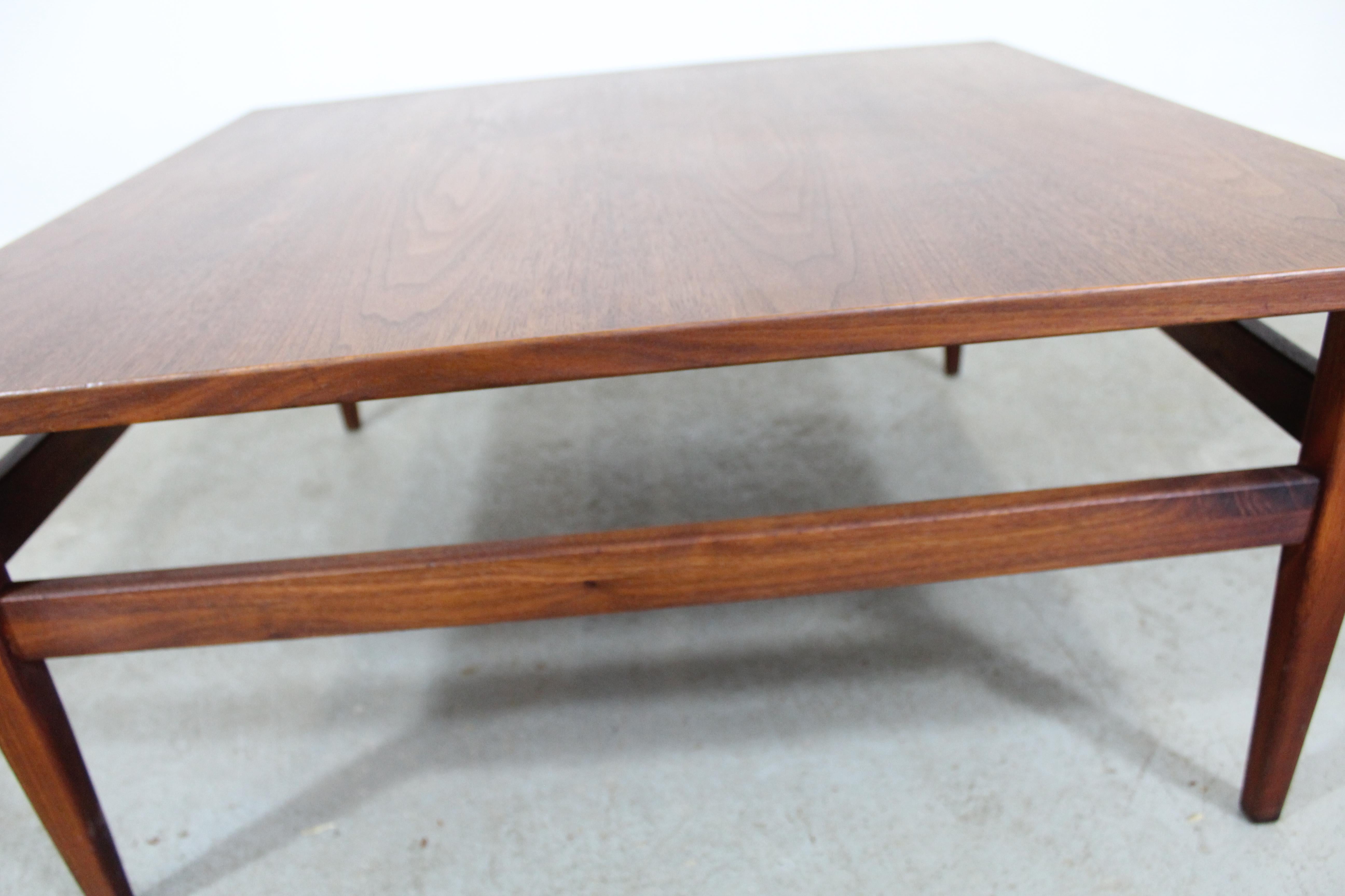 Mid-Century Scandinavian Modern Square Teak Coffee Table 2