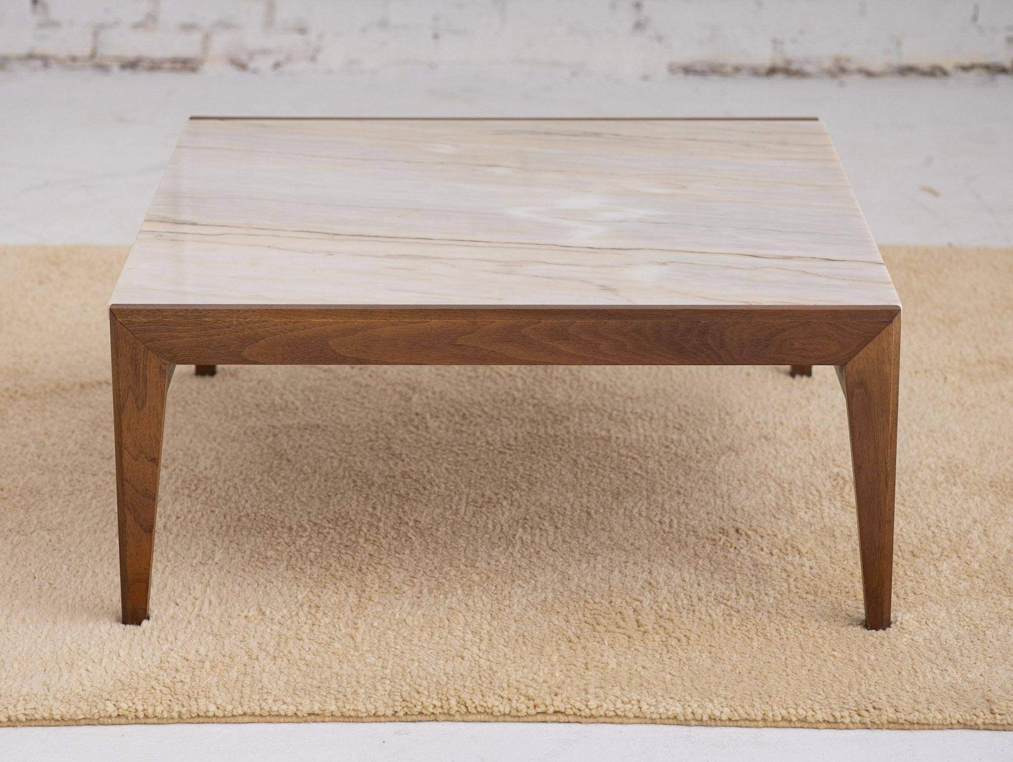 mid century modern square coffee table