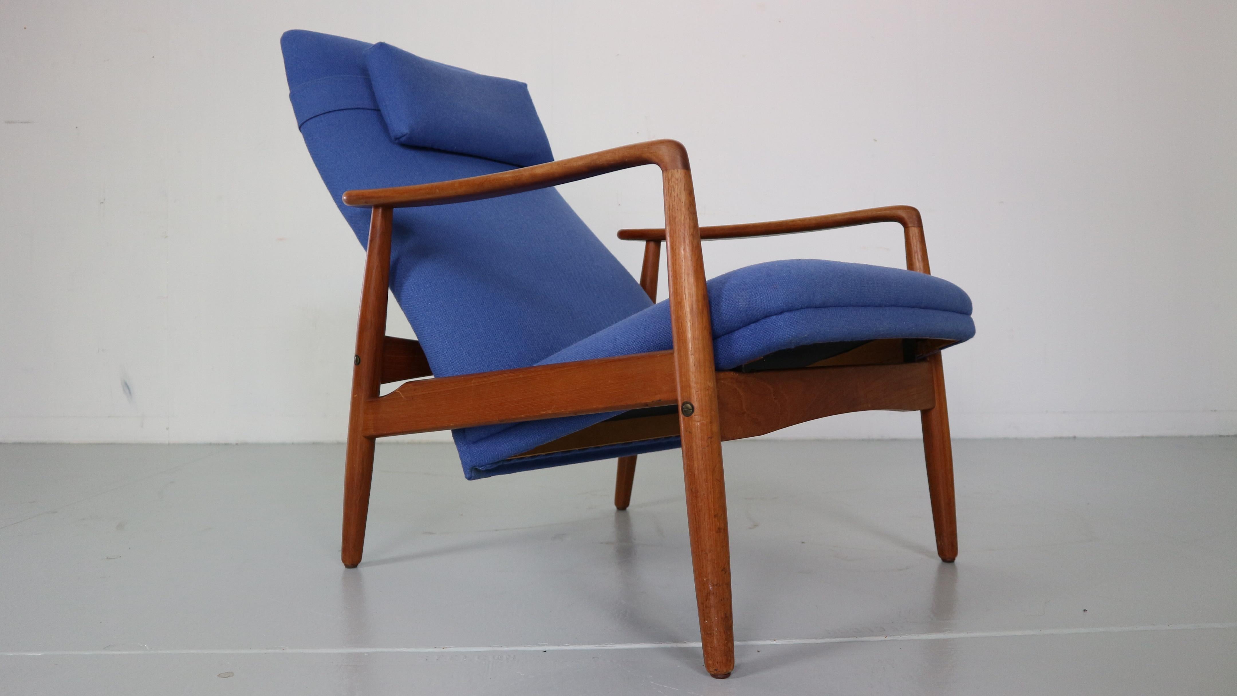 Mid-20th Century Mid Century Modern Søren Ladefoged Armchair& Ottoman for SL Møbler, 1960 Denmark