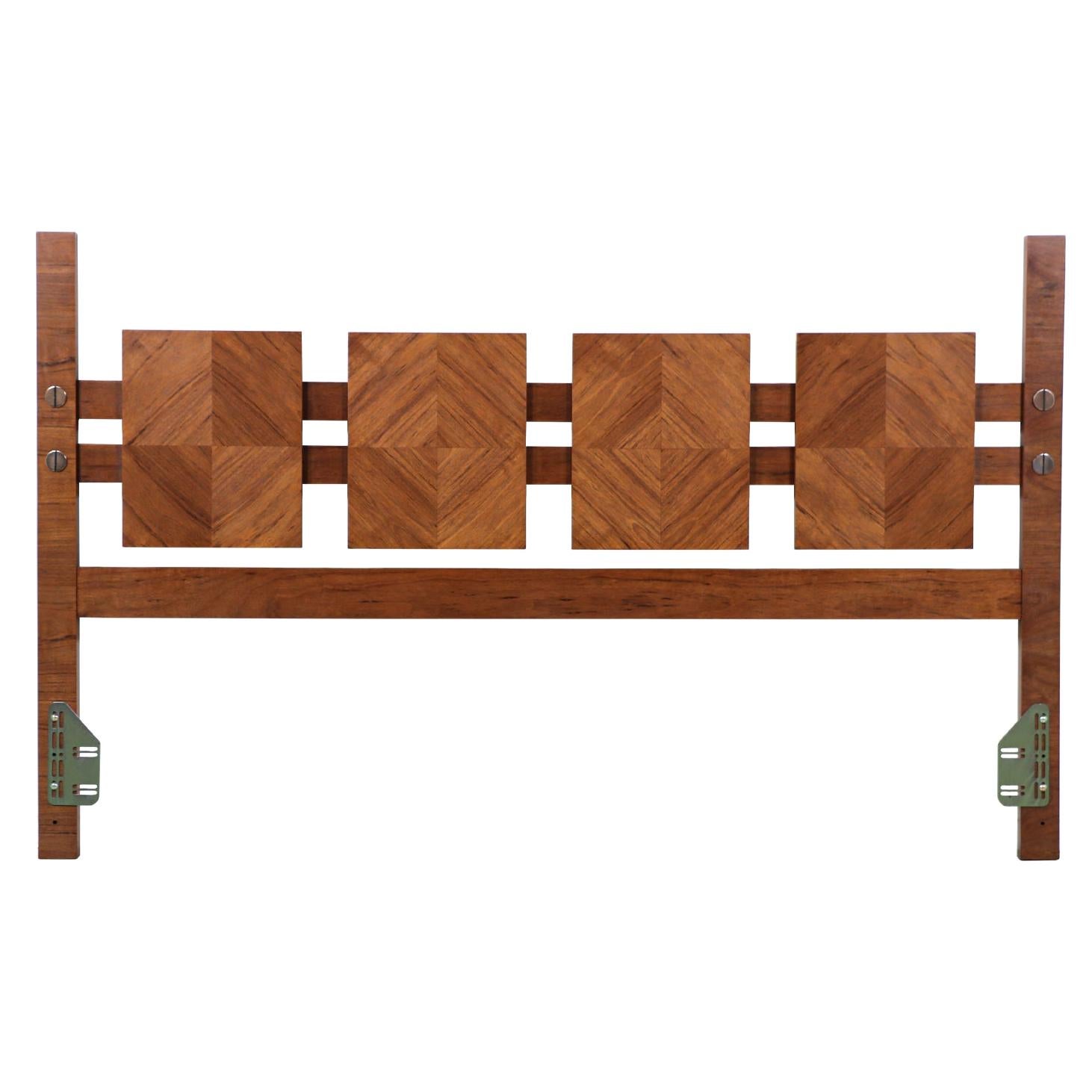 MidCentury Modern "Stacatto" CAKing Geometric Headboard by Lane