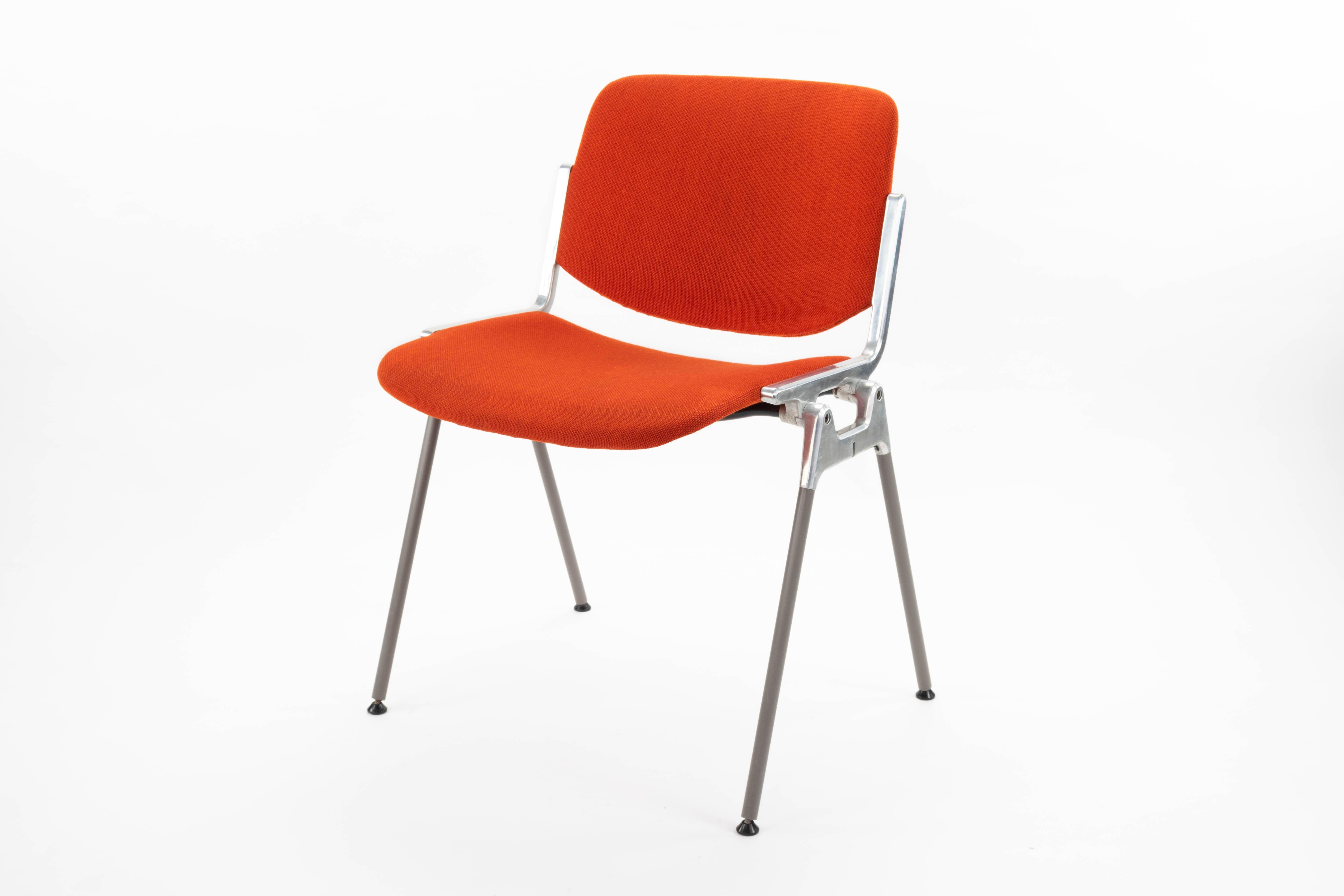 Italian Mid-Century Modern Stackable Chairs by Giancarlo Piretti for Castelli Italy 1965