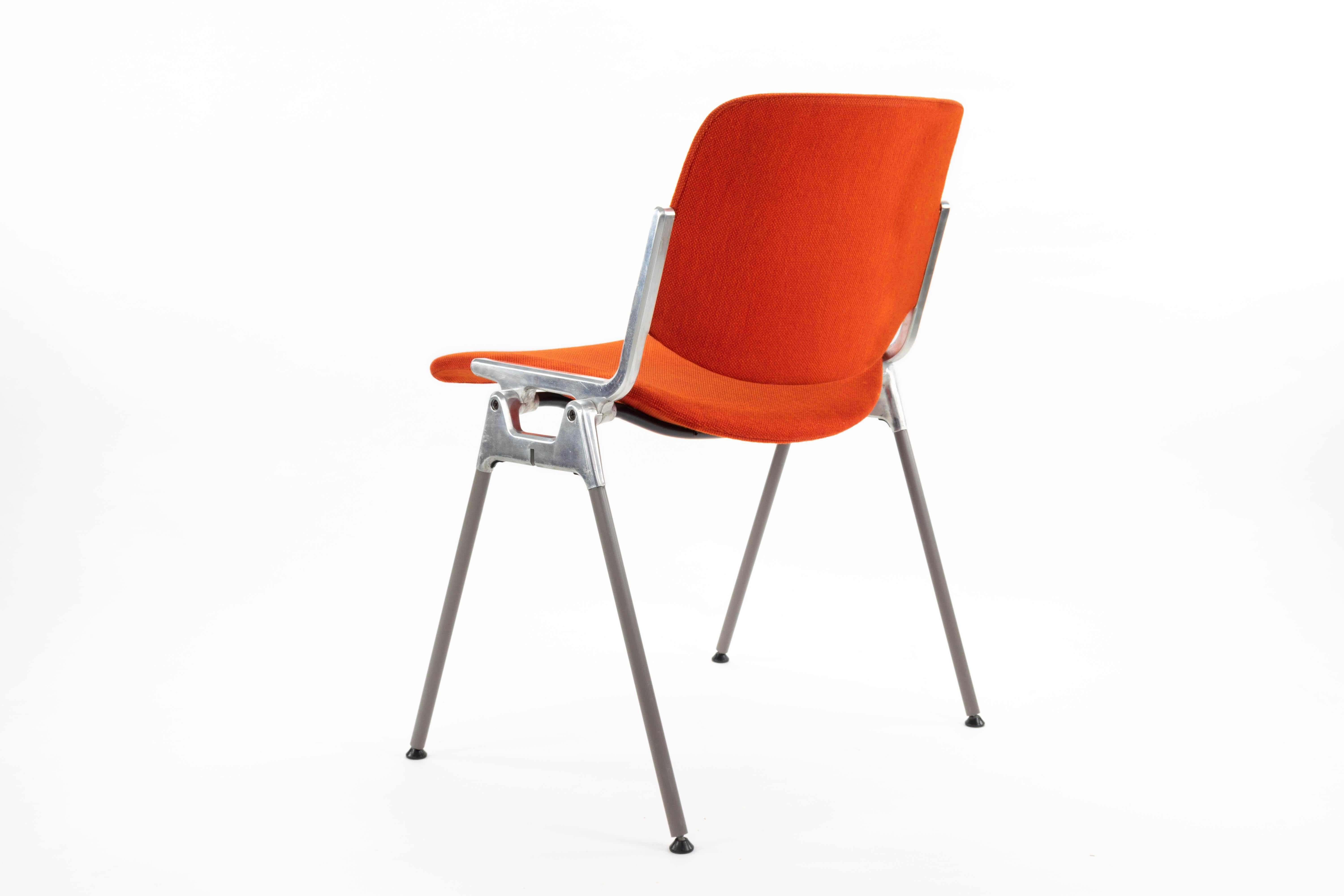 Late 20th Century Mid-Century Modern Stackable Chairs by Giancarlo Piretti for Castelli Italy 1965